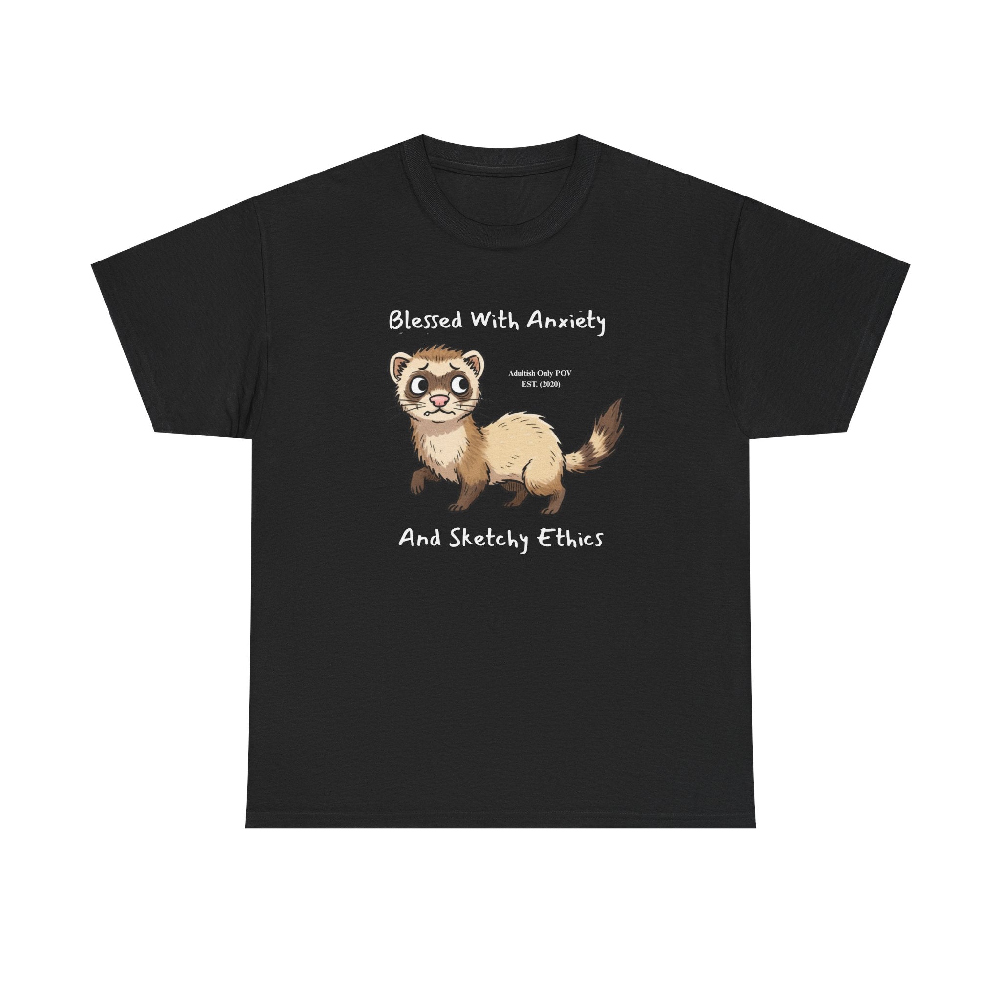 Funny Ferret Anxiety Shirt – Custom name year - Sketchy Ethics Gift Tee