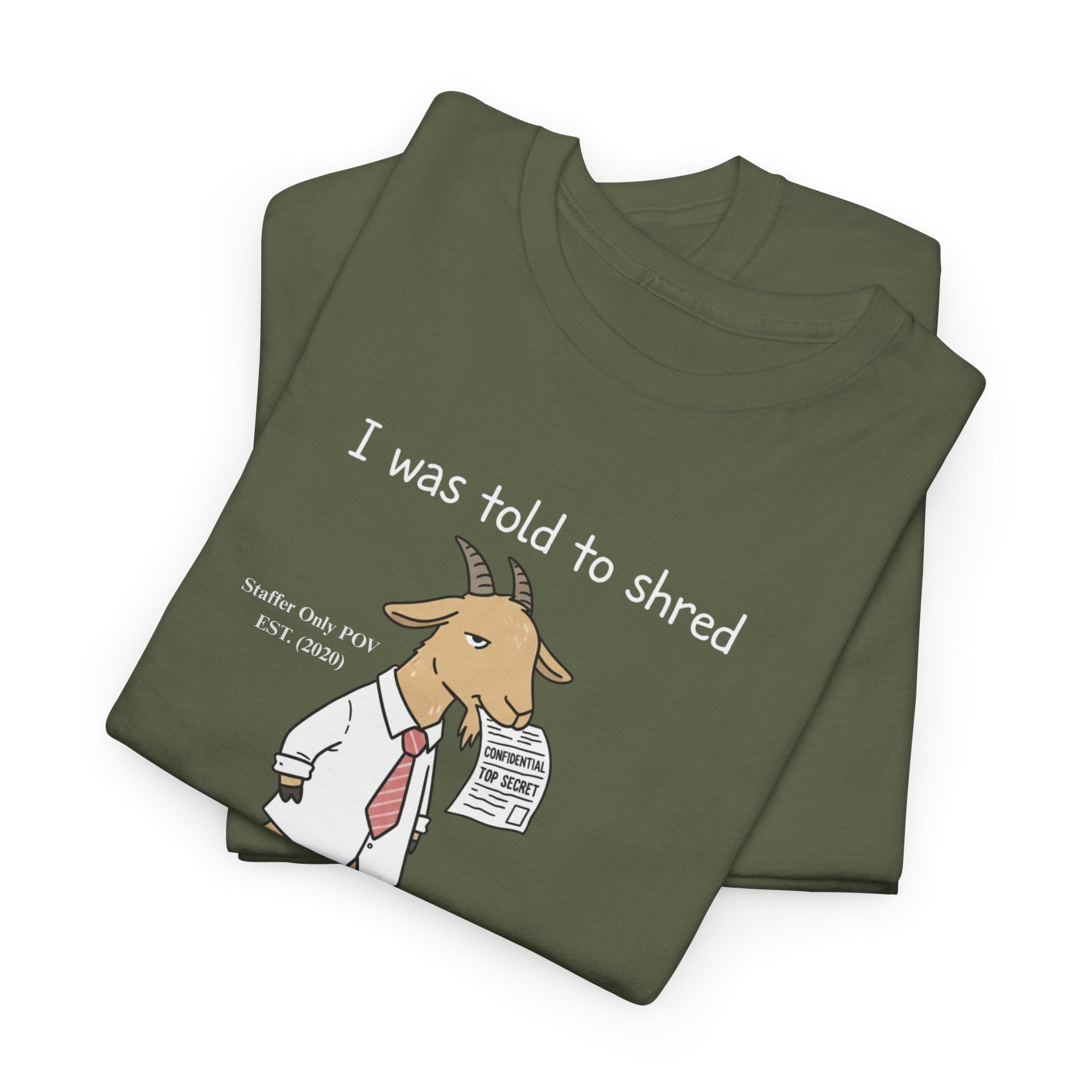 Funny Goat Office Shirt – Custom Sarcastic Work Gift Tee