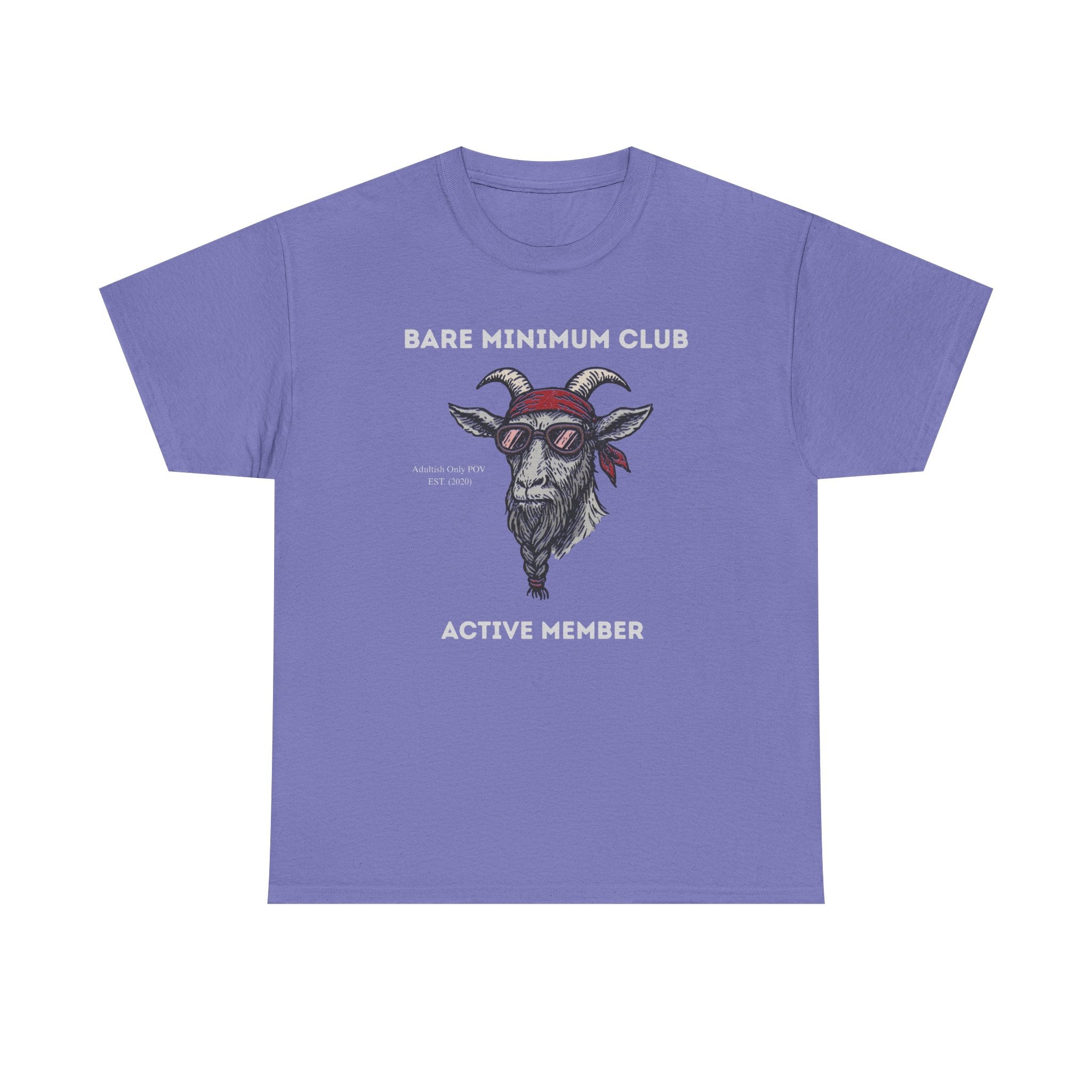 Bare Minimum Club Tee | Custom Funny Sarcastic Adulting Gift