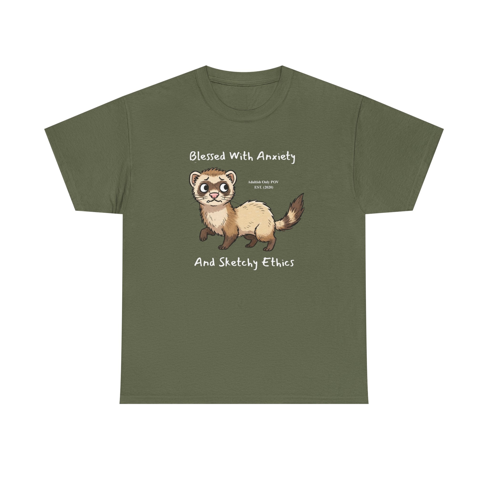 Funny Ferret Anxiety Shirt – Custom name year - Sketchy Ethics Gift Tee