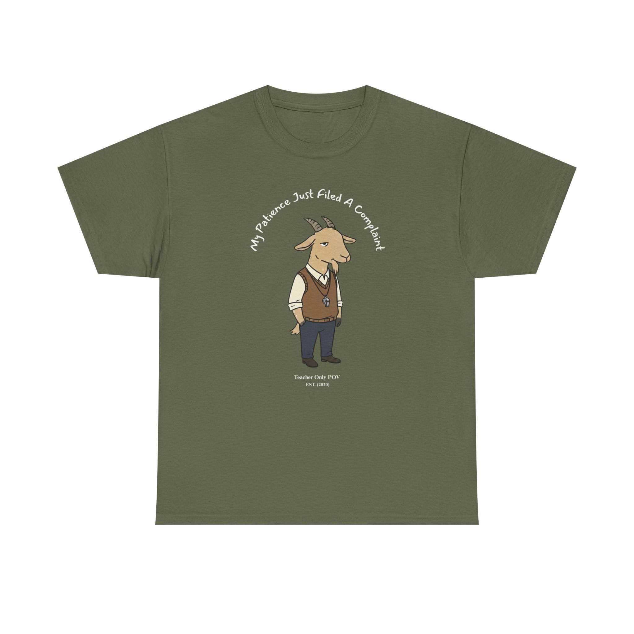 Funny Goat Teacher | Professional POV Collection | Sarcastic Educator Gift | Custom Year Tee