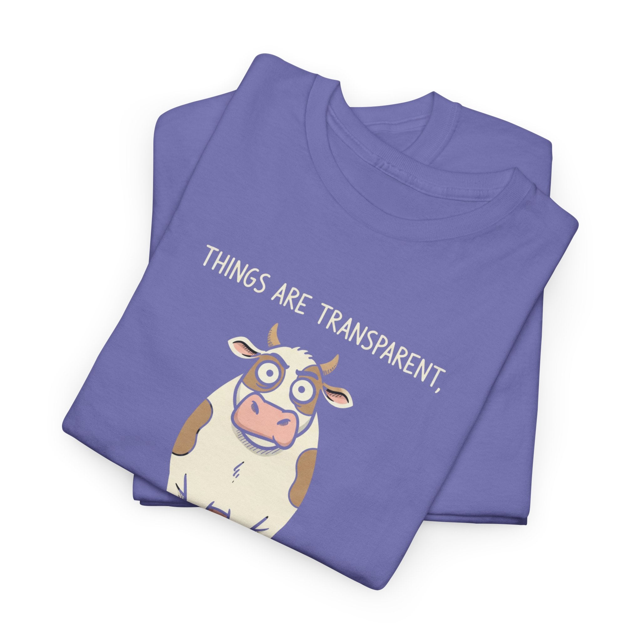 Funny Corporate Transparency Shirt – Sarcastic Cow T-Shirt