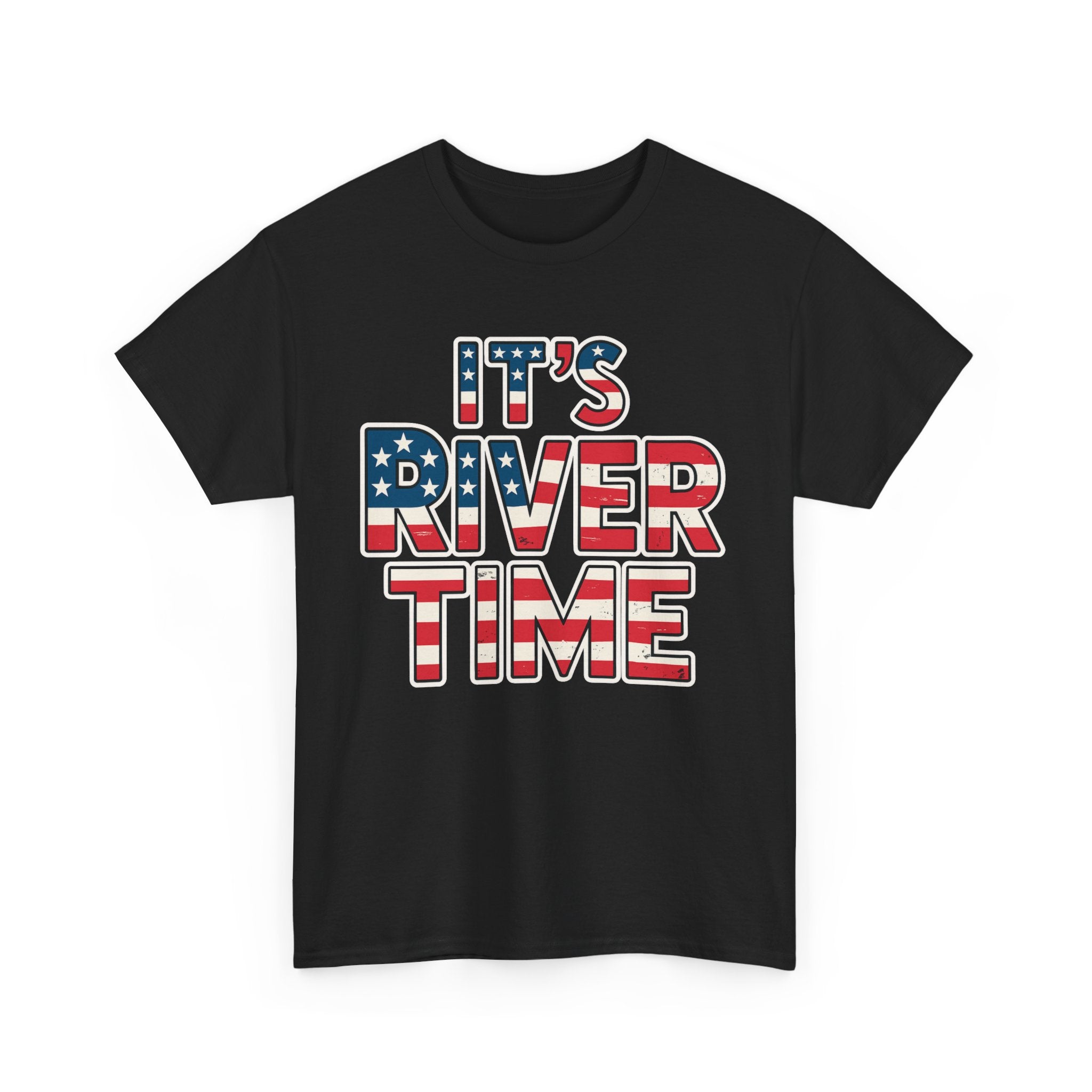 It's River Time, Custom Year, Perfect for Independence Day, Summer Parties, Outdoor Adventures, River Lovers, Casual Wear