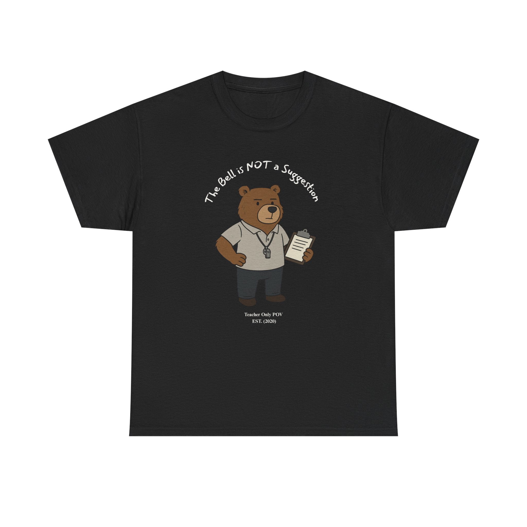 Funny Bear Teacher POV T-Shirt – Sarcastic Graphic Tee with Custom Year - Gift for Educator
