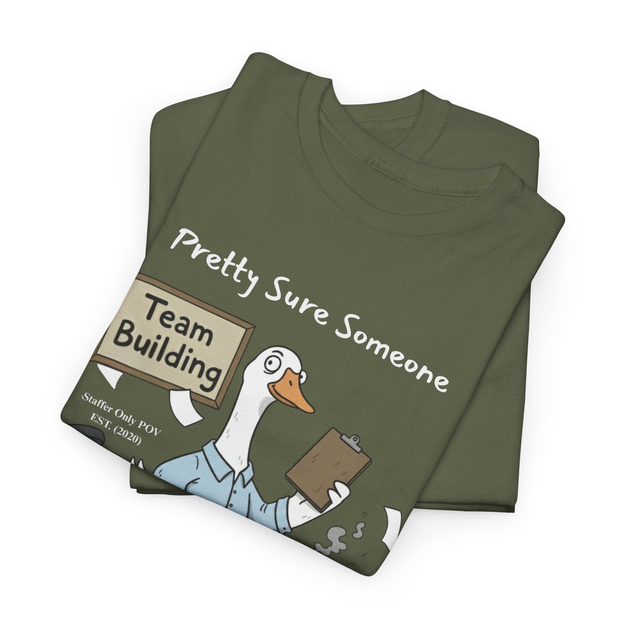 Funny Team Building Shirt – Sarcastic Office Staffer POV Silly Goose T-Shirt Custom Year
