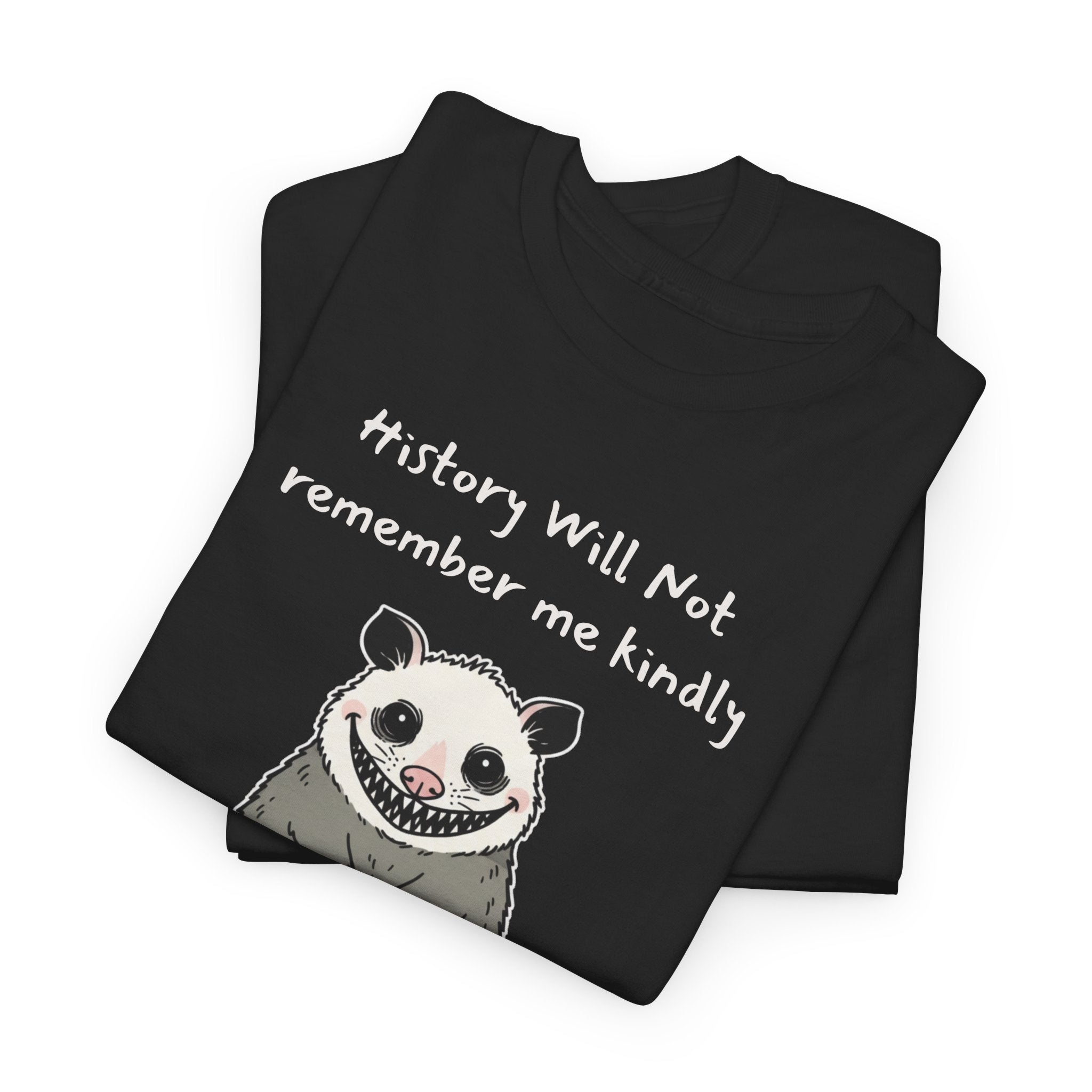 Sarcastic Possum Tee | History Will Not Remember Me Kindly Custom Name Year