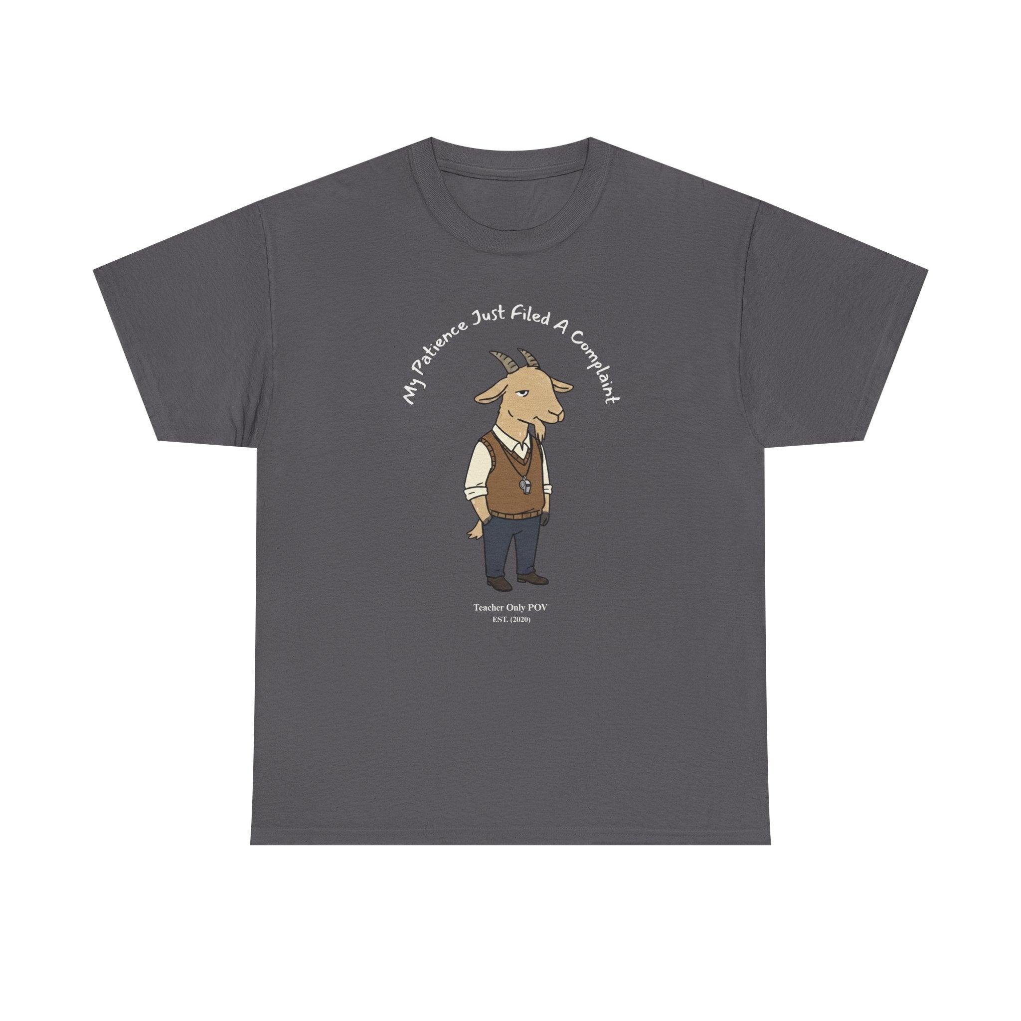 Funny Goat Teacher | Professional POV Collection | Sarcastic Educator Gift | Custom Year Tee