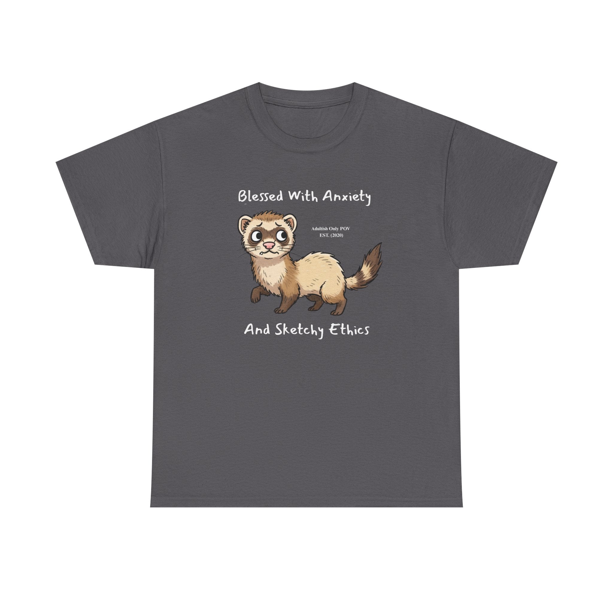 Funny Ferret Anxiety Shirt – Custom name year - Sketchy Ethics Gift Tee