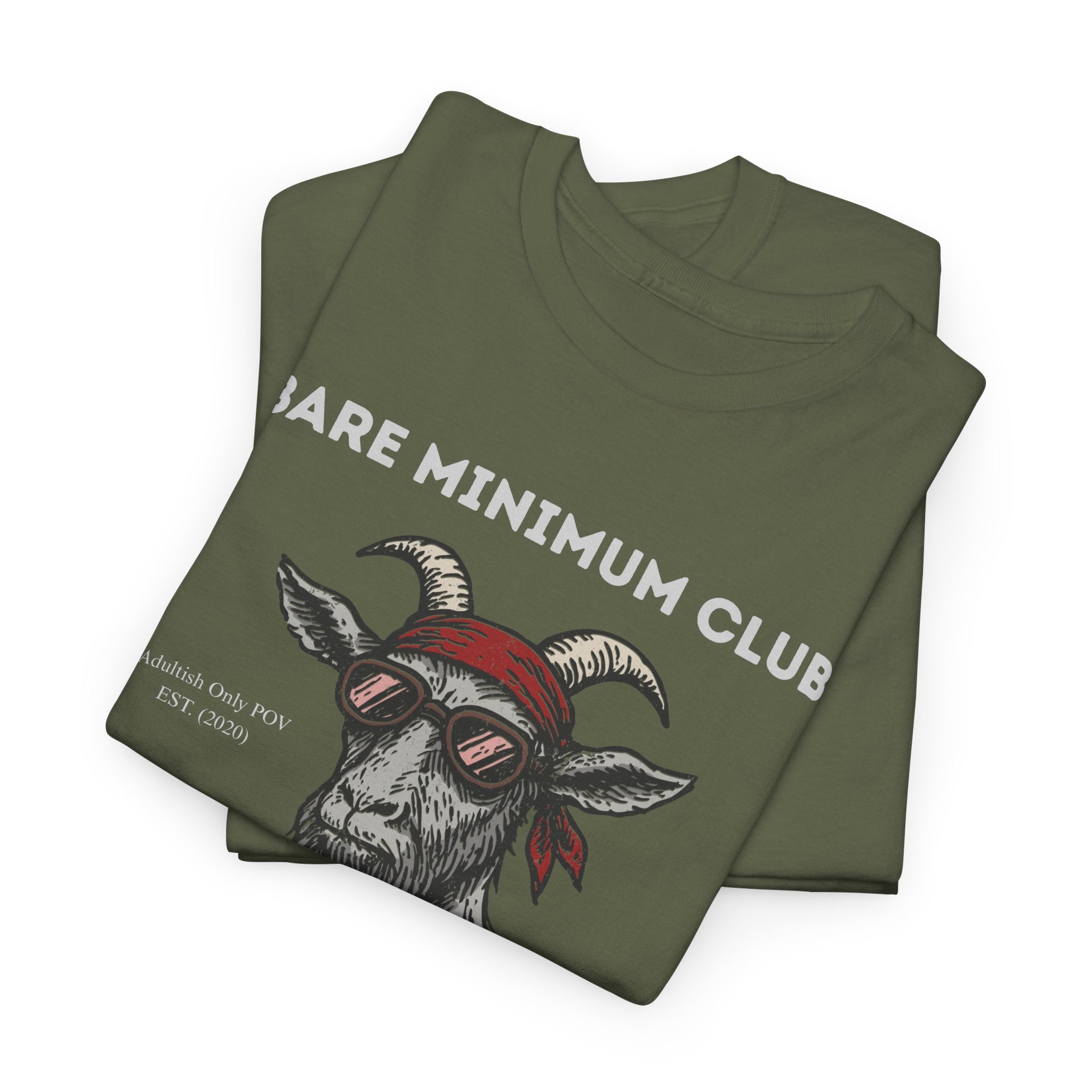 Bare Minimum Club Tee | Custom Funny Sarcastic Adulting Gift