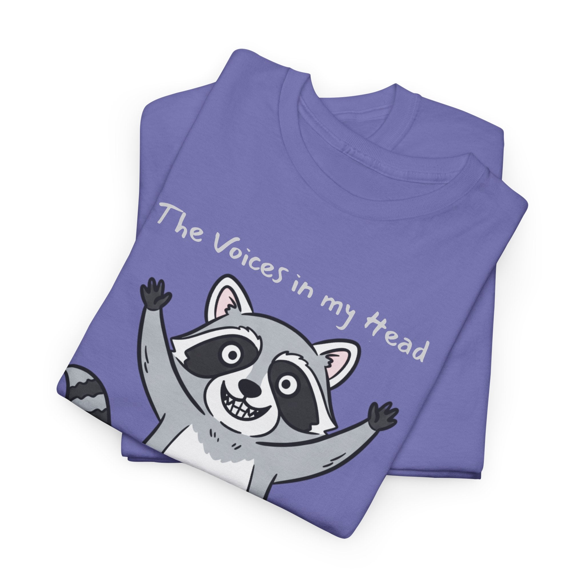 Funny Raccoon Voices Shirt – Unhinged Humor Gift T-Shirt