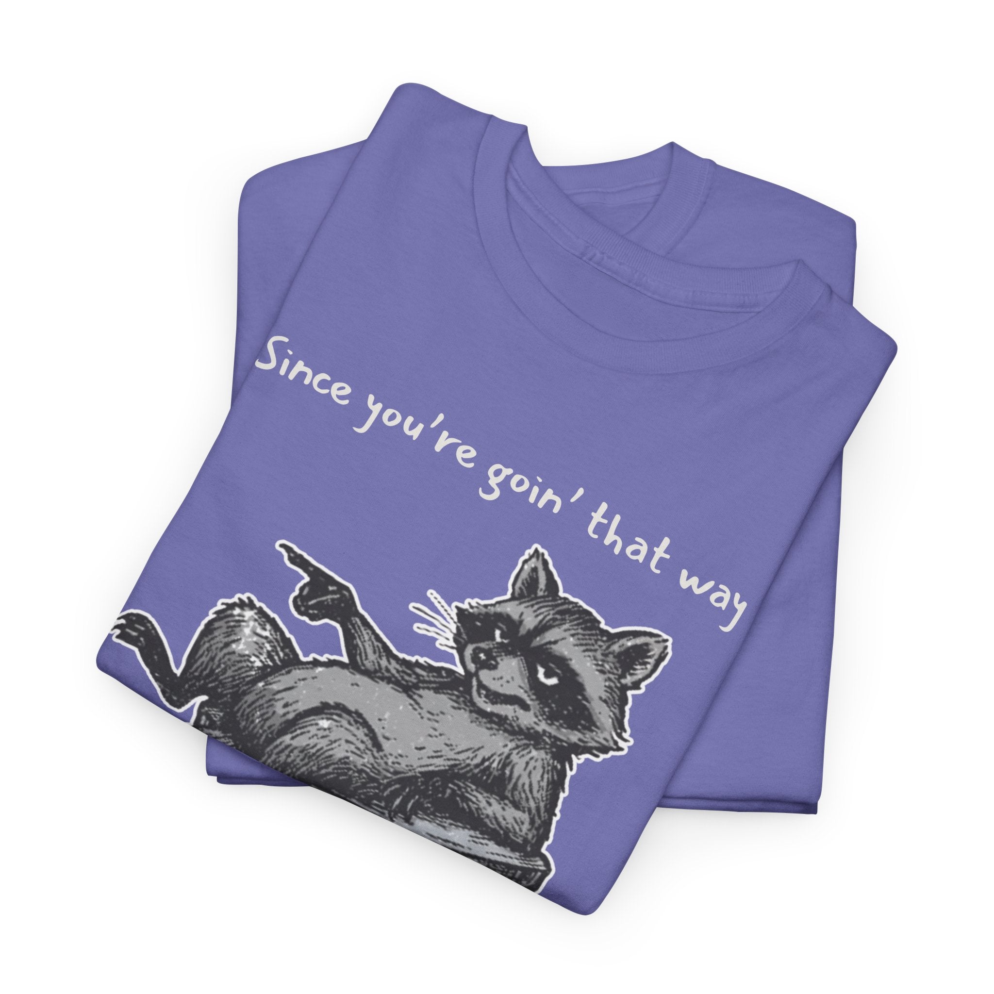 Funny Raccoon T-Shirt – Life POV Garbage Can Humor – Custom Sleeve Option