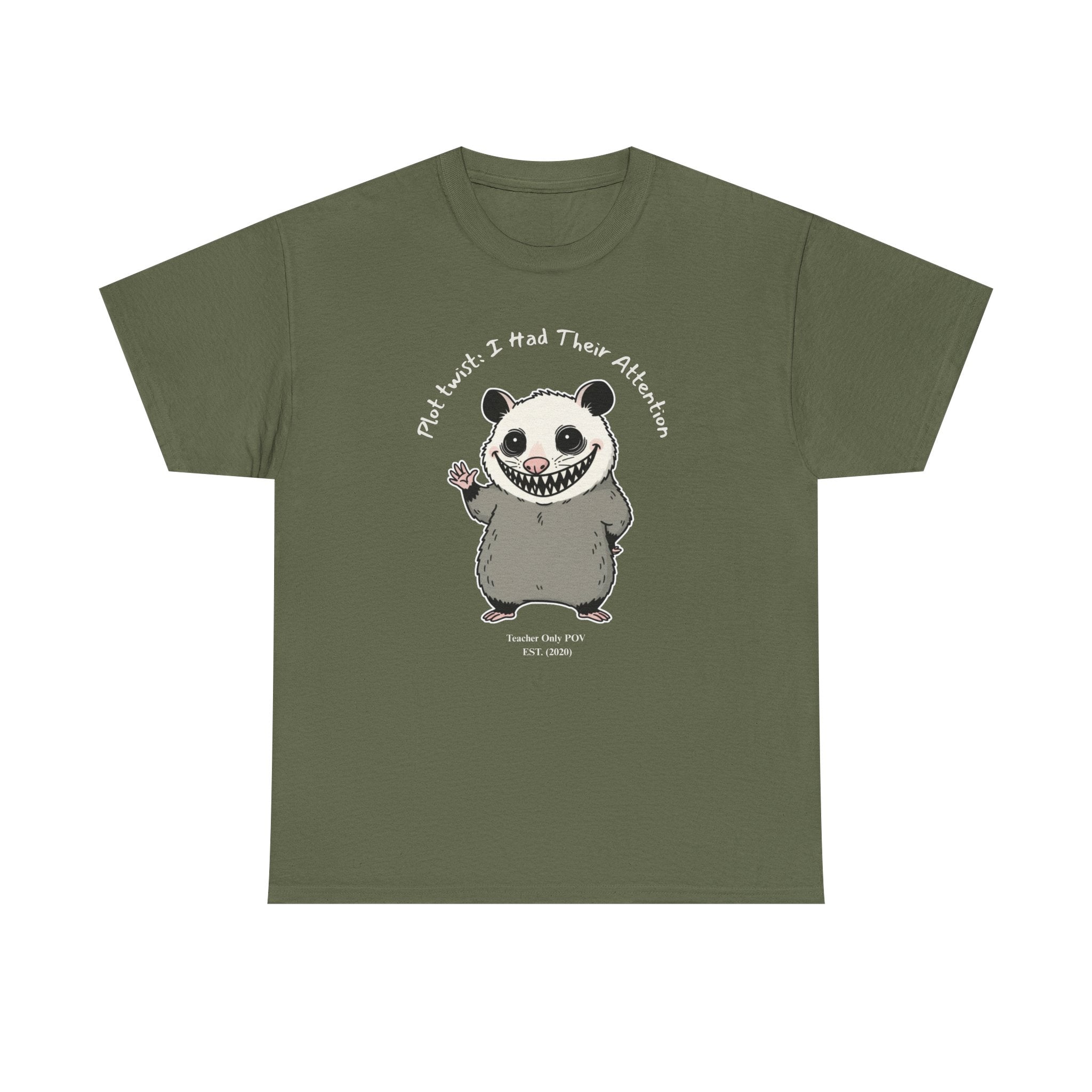Funny Possum Teacher | Sarcastic Classroom Humor | Custom Year Teacher POV Tee