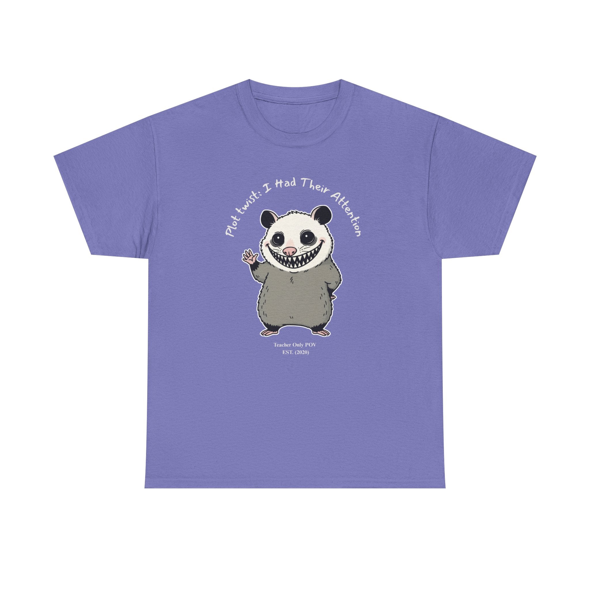 Funny Possum Teacher | Sarcastic Classroom Humor | Custom Year Teacher POV Tee
