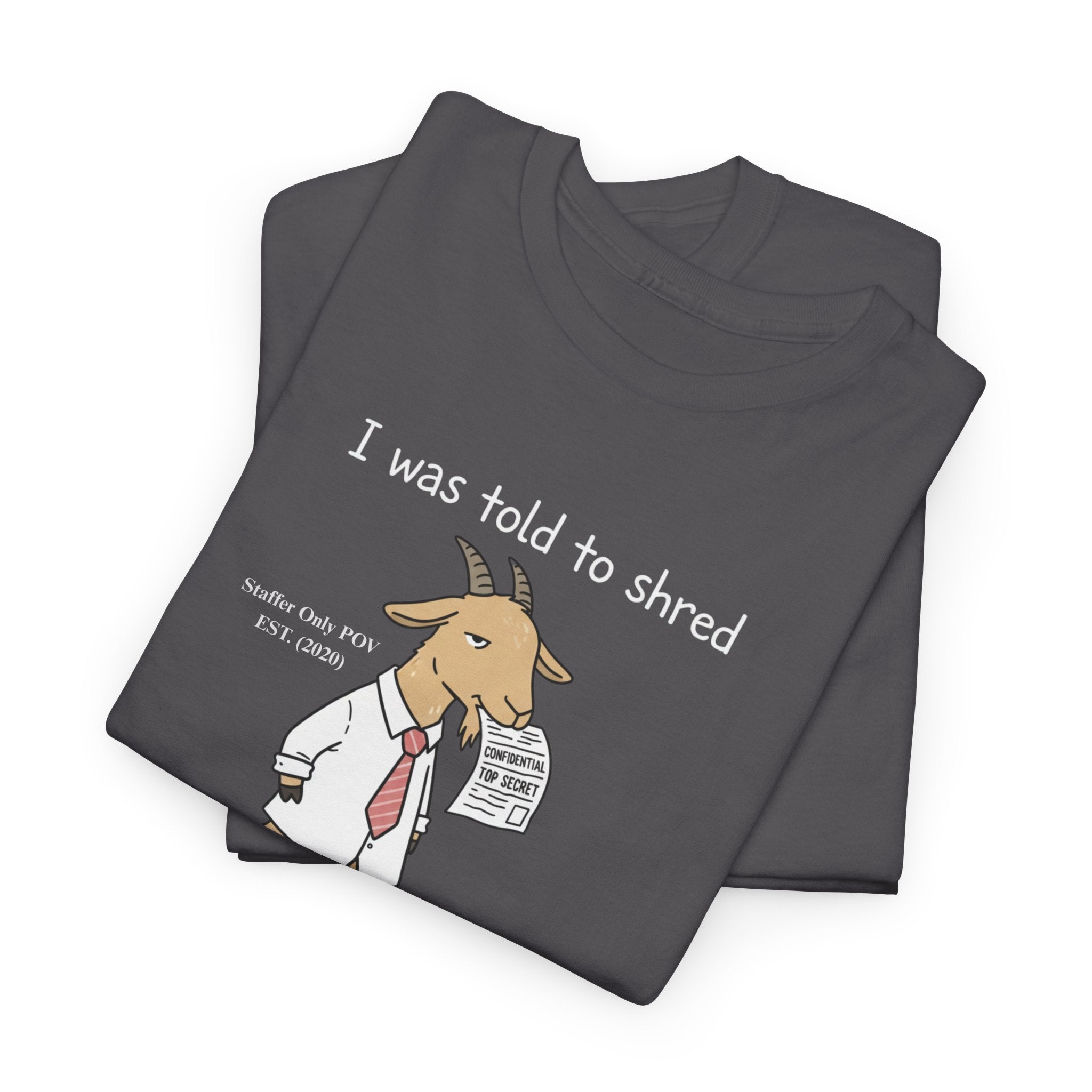Funny Goat Office Shirt – Custom Sarcastic Work Gift Tee