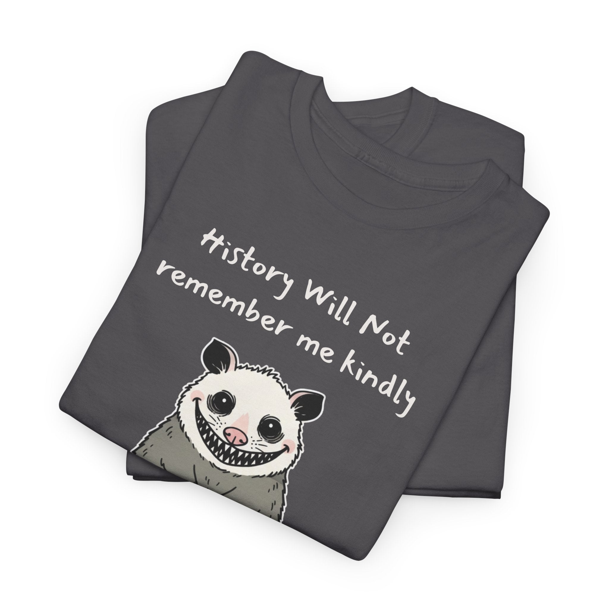 Sarcastic Possum Tee | History Will Not Remember Me Kindly Custom Name Year