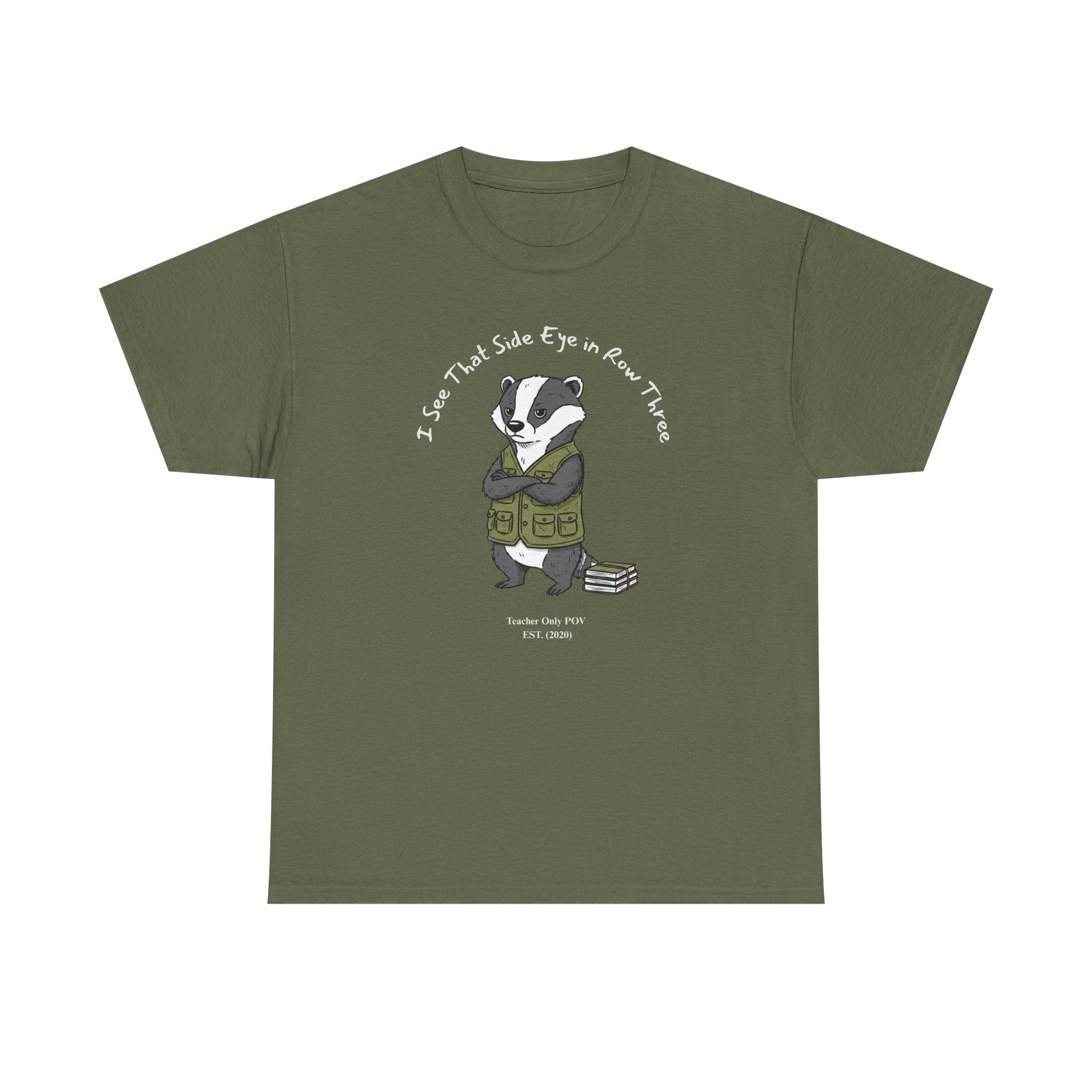 Funny Badger Teacher | Professional POV Collection | Classroom Humor | Custom Year Tee