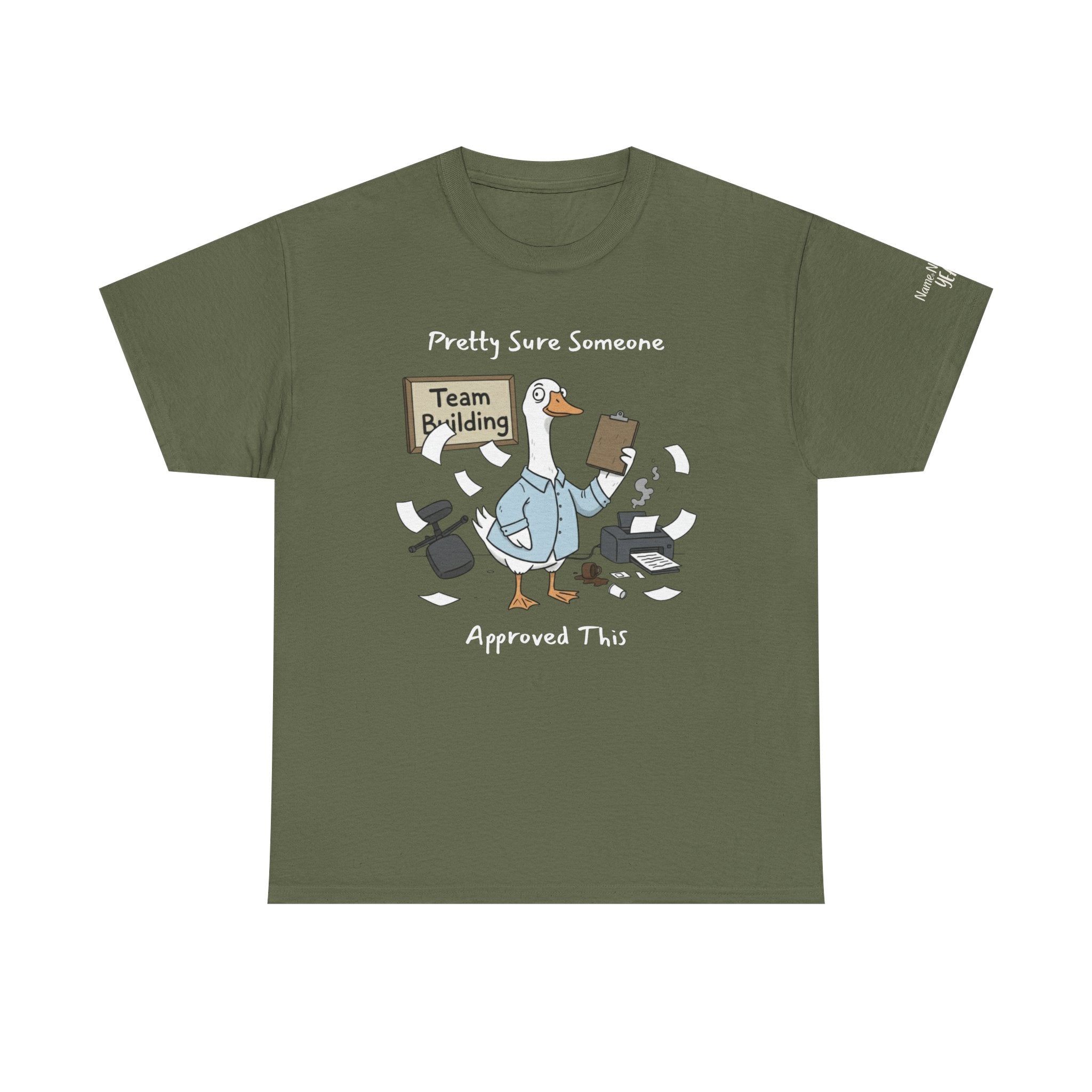 Funny Team Building Shirt – Sarcastic Office Silly Goose T-Shirt Custom Sleeve