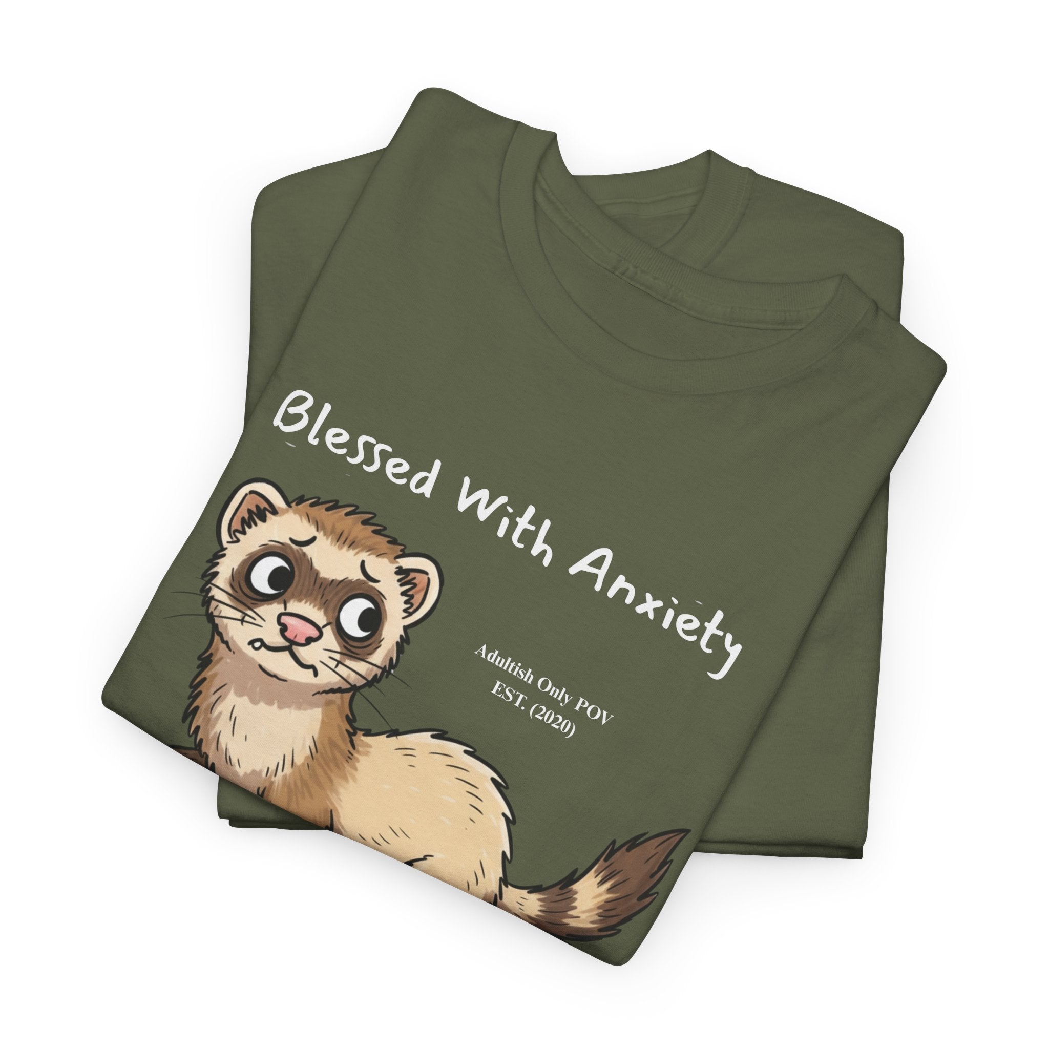 Funny Ferret Anxiety Shirt – Custom name year - Sketchy Ethics Gift Tee