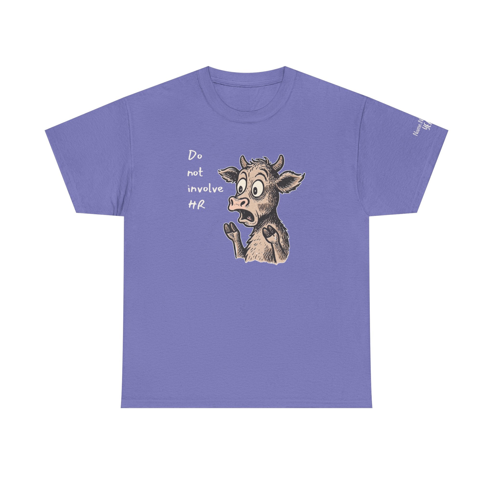 Do Not Involve HR – Frantic Cow Work Humor, Funny Cow Tee, Humor Shirt, Farm Animal Gift, Casual Wear, Cow Lover Top