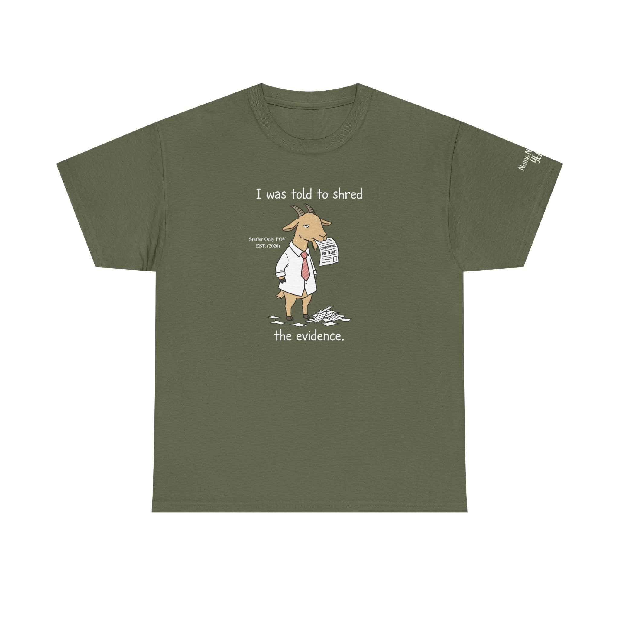Funny Goat Office Shirt – Custom Sarcastic Work Gift Tee
