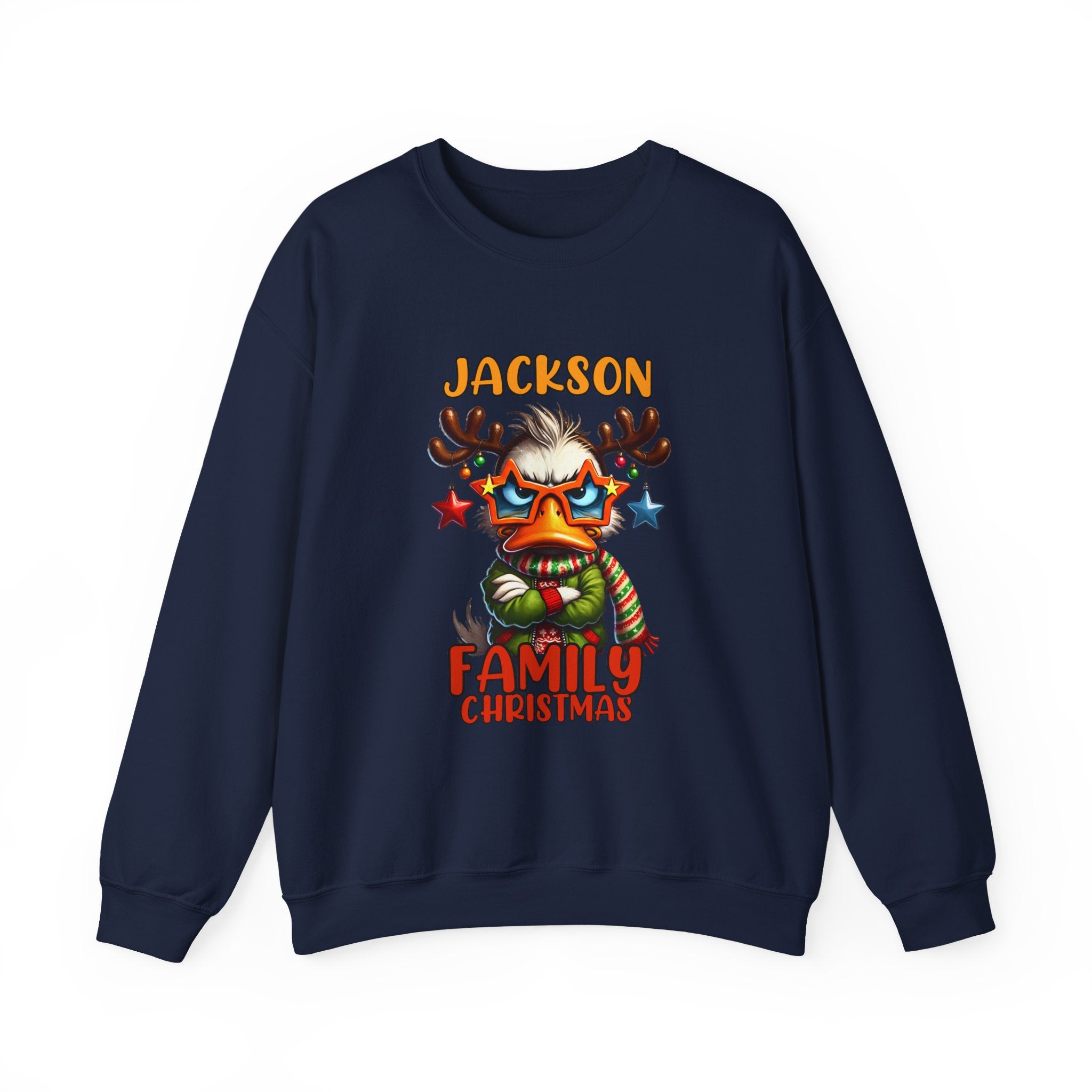 Personalized Family Christmas Grouchy Duck Custom Xmas Family Last Name Xmas Family Name, Family Xmas Shirt ,Christmas Party