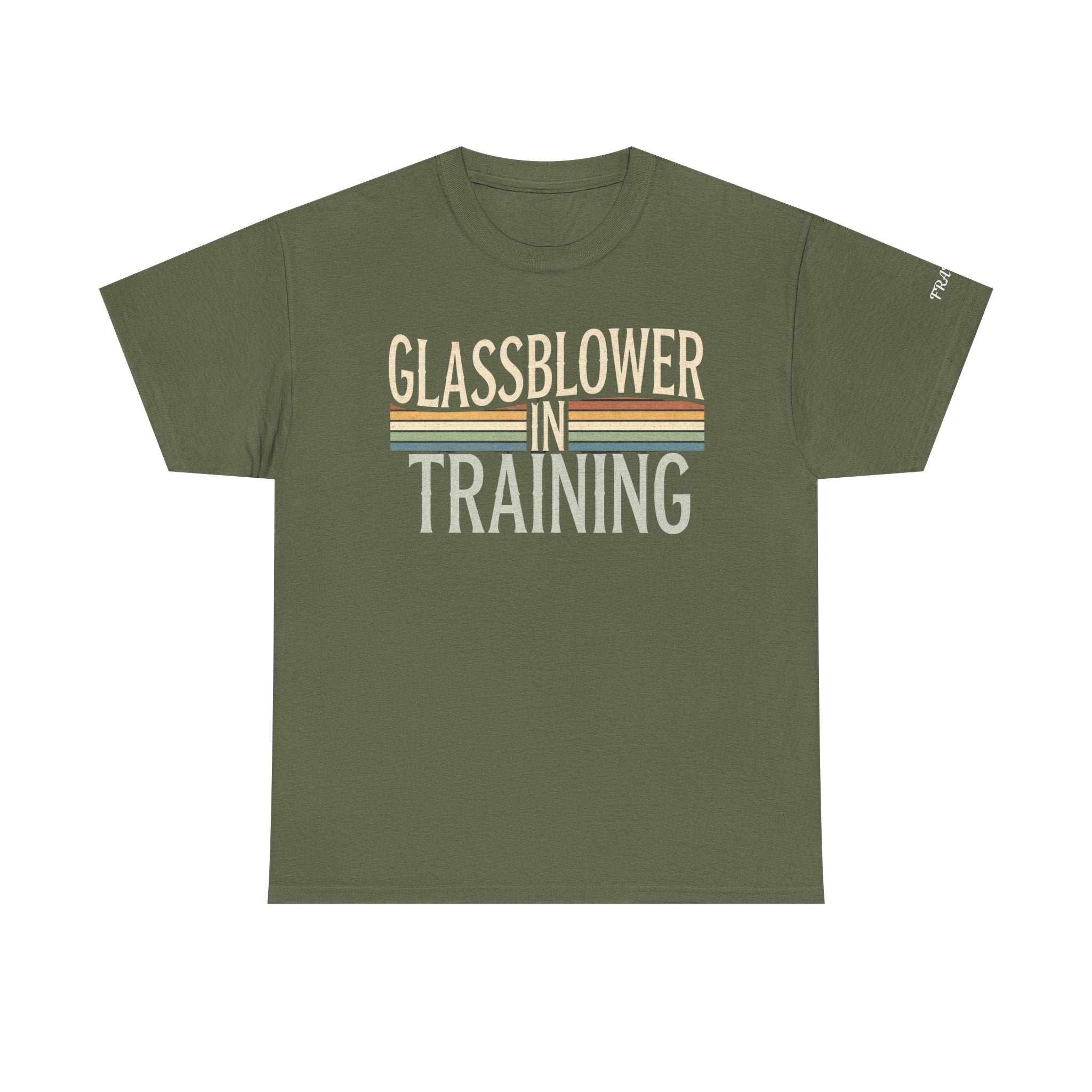 Glassblower In Training T-Shirt – Personalized Sleeve Name, Date, or Nickname – Custom Gift