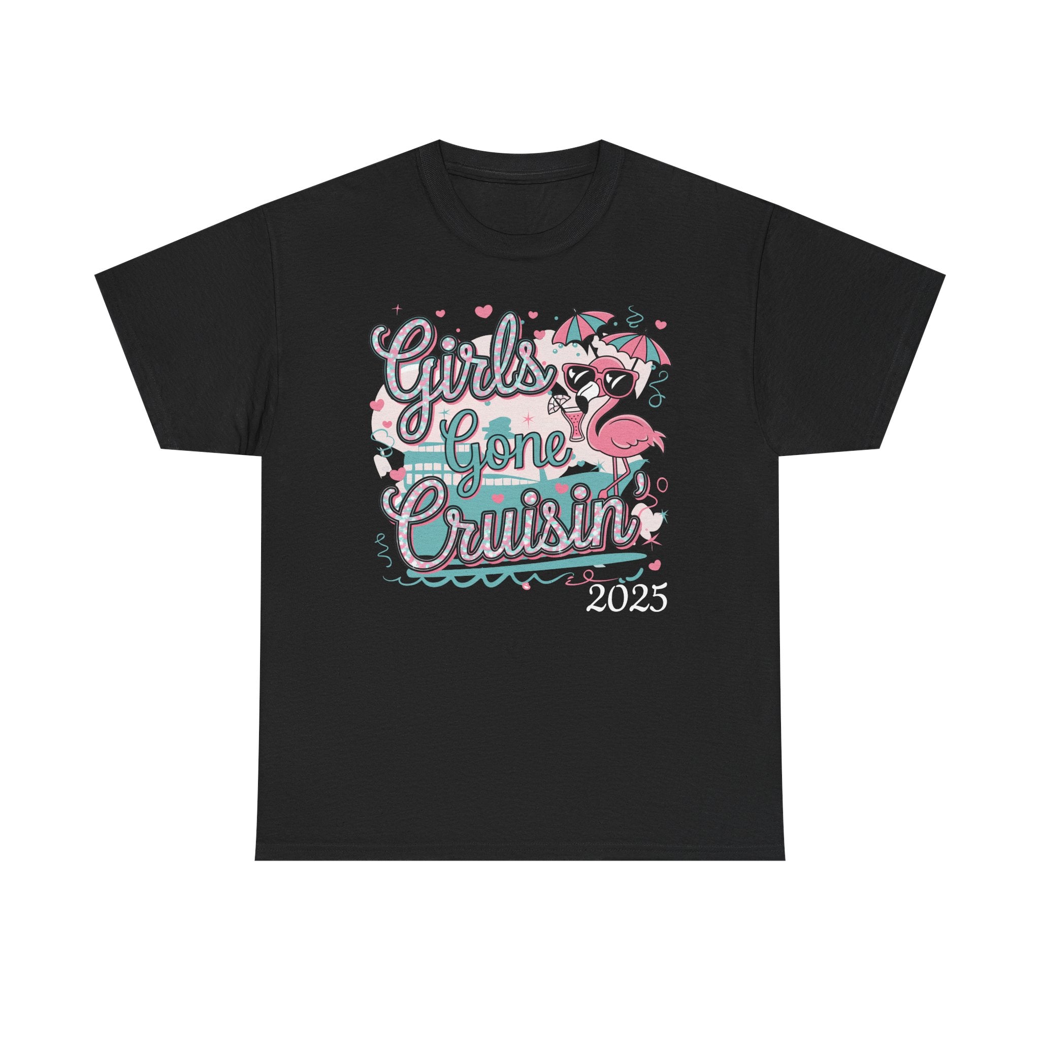 Girls Gone Cruisin’ T-Shirt – Fun Cruise Group Shirt with Custom Year - Fun Summer Shirt, Beach Bonfire Top, Gift for Friends, Vacation Wear, Casual Style