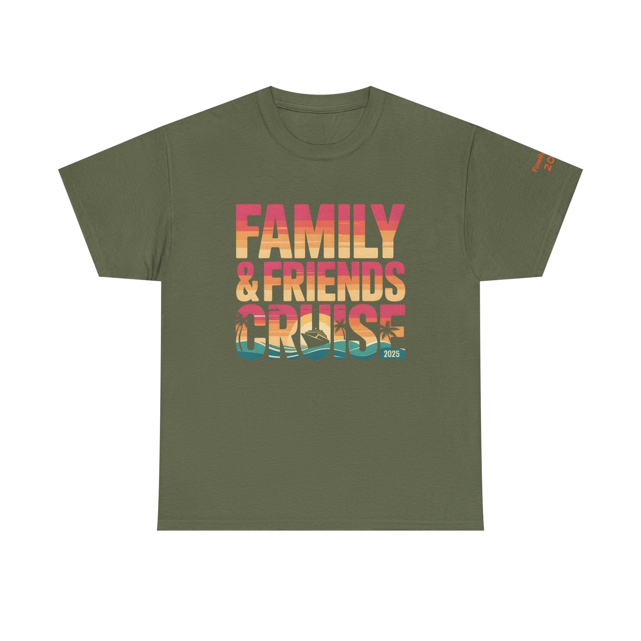 Family & Friends Cruise Unisex Tee - Perfect for Group Gatherings, Vacations, Wearable Memories, Travel, Summer Fun!