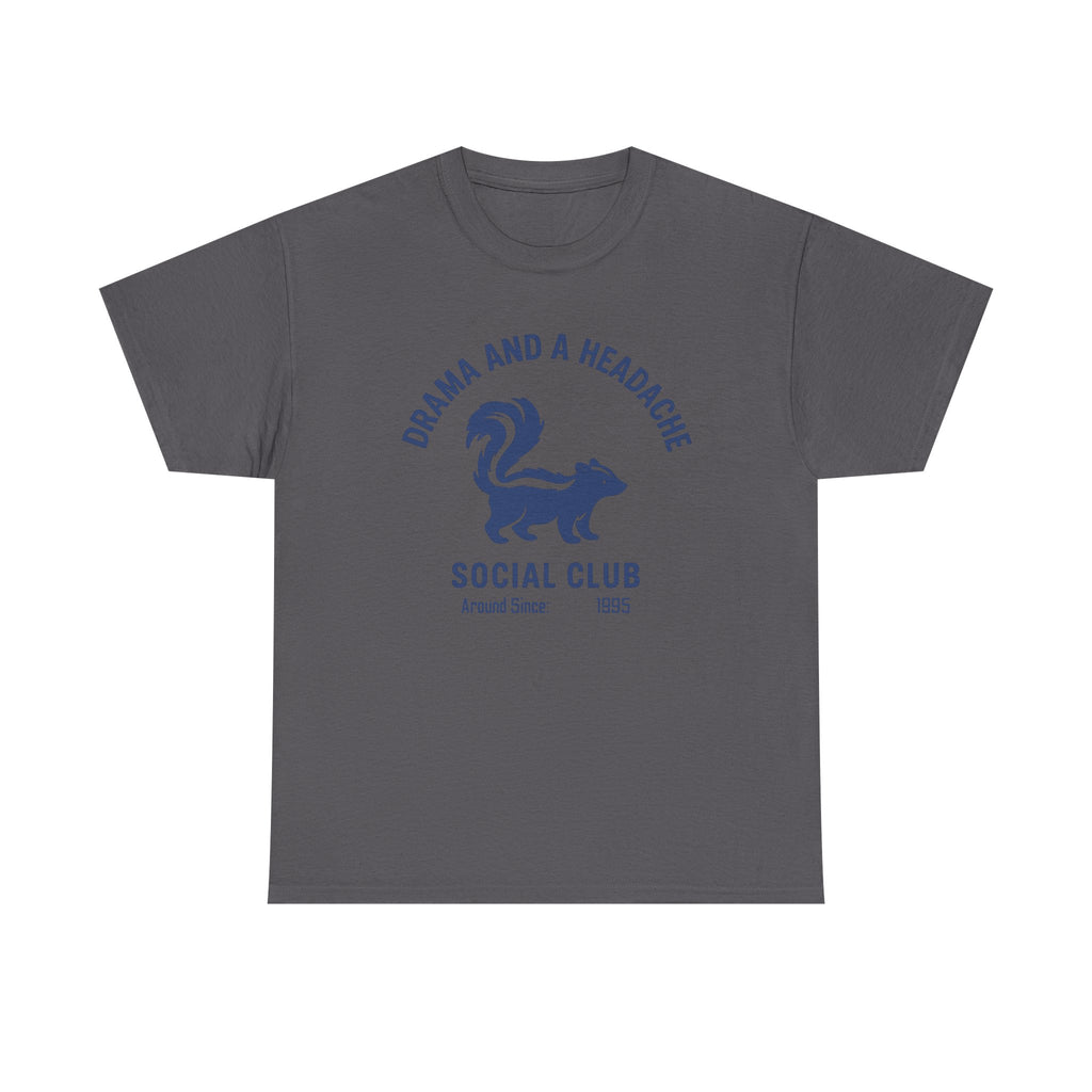 Drama and a headache social club Unisex Heavy Cotton Shirt, Holiday Gift, Halloween Lover's Apparel, Casual Festive Wear, Fun [...]