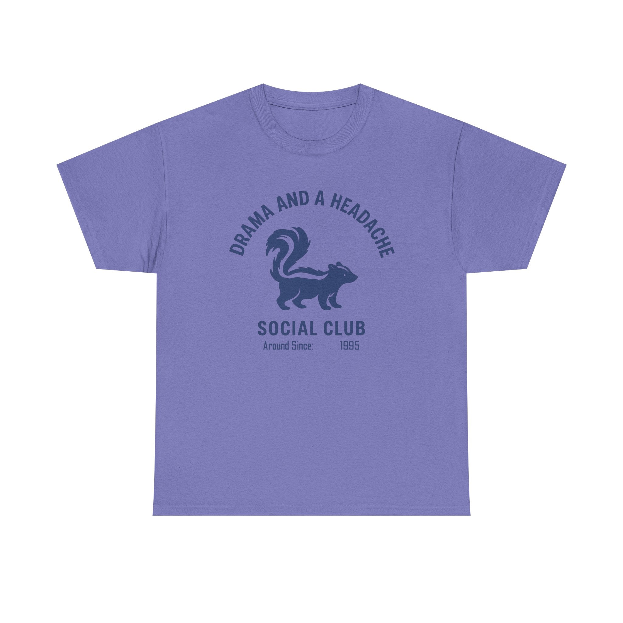 Drama and a headache social club Unisex Heavy Cotton Shirt, Holiday Gift, Halloween Lover's Apparel, Casual Festive Wear, Fun [...]