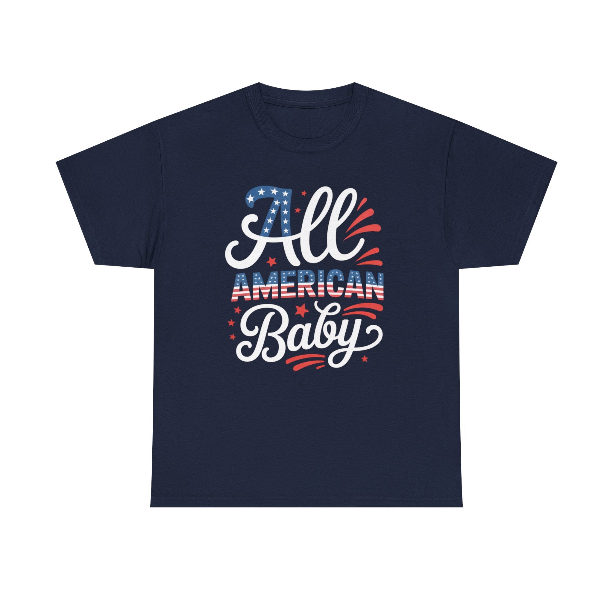 All American Baby Unisex Cotton Tee, Fourth of July Shirt, Patriotic Top