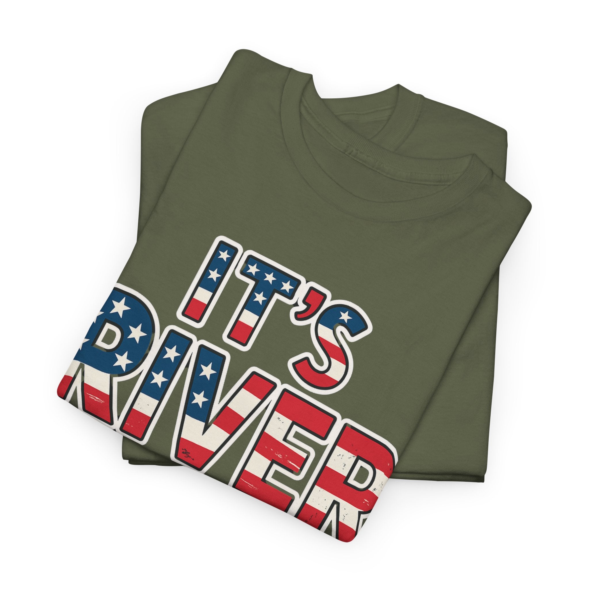 It's River Time, Custom Year, Perfect for Independence Day, Summer Parties, Outdoor Adventures, River Lovers, Casual Wear