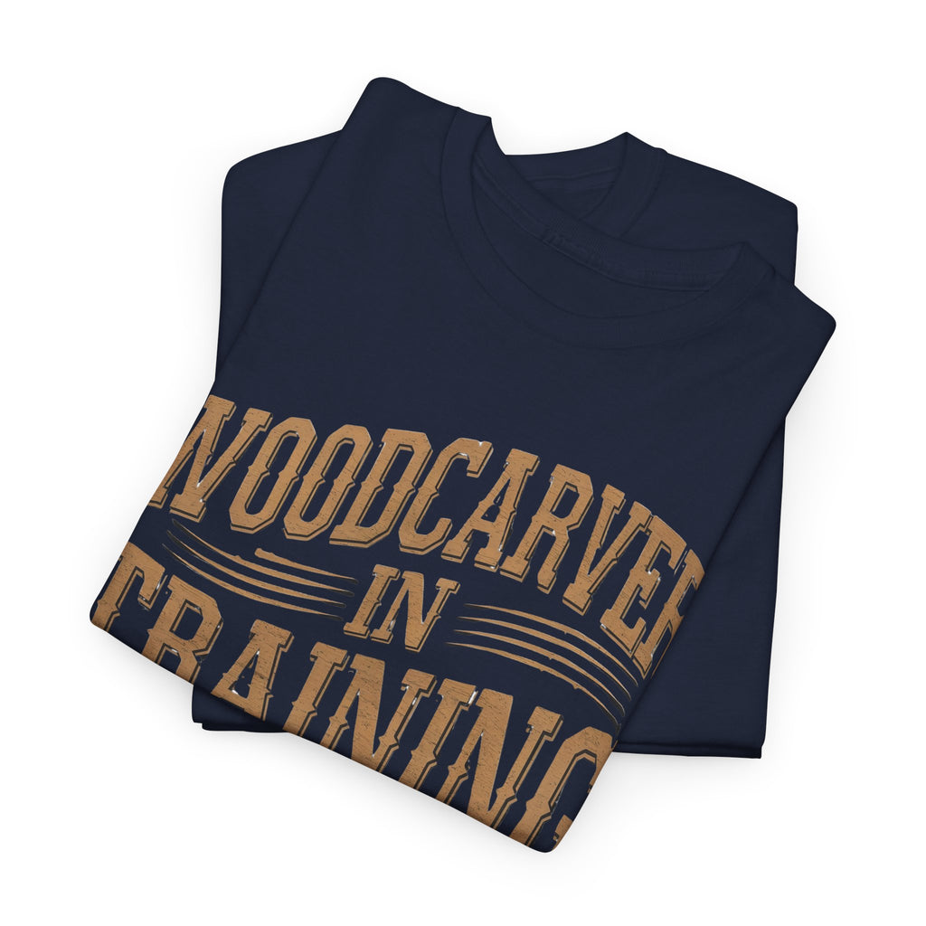 Woodcarver In Training T-Shirt - Personalized Sleeve Name, Date, or Nickname - Gift for Woodworkers