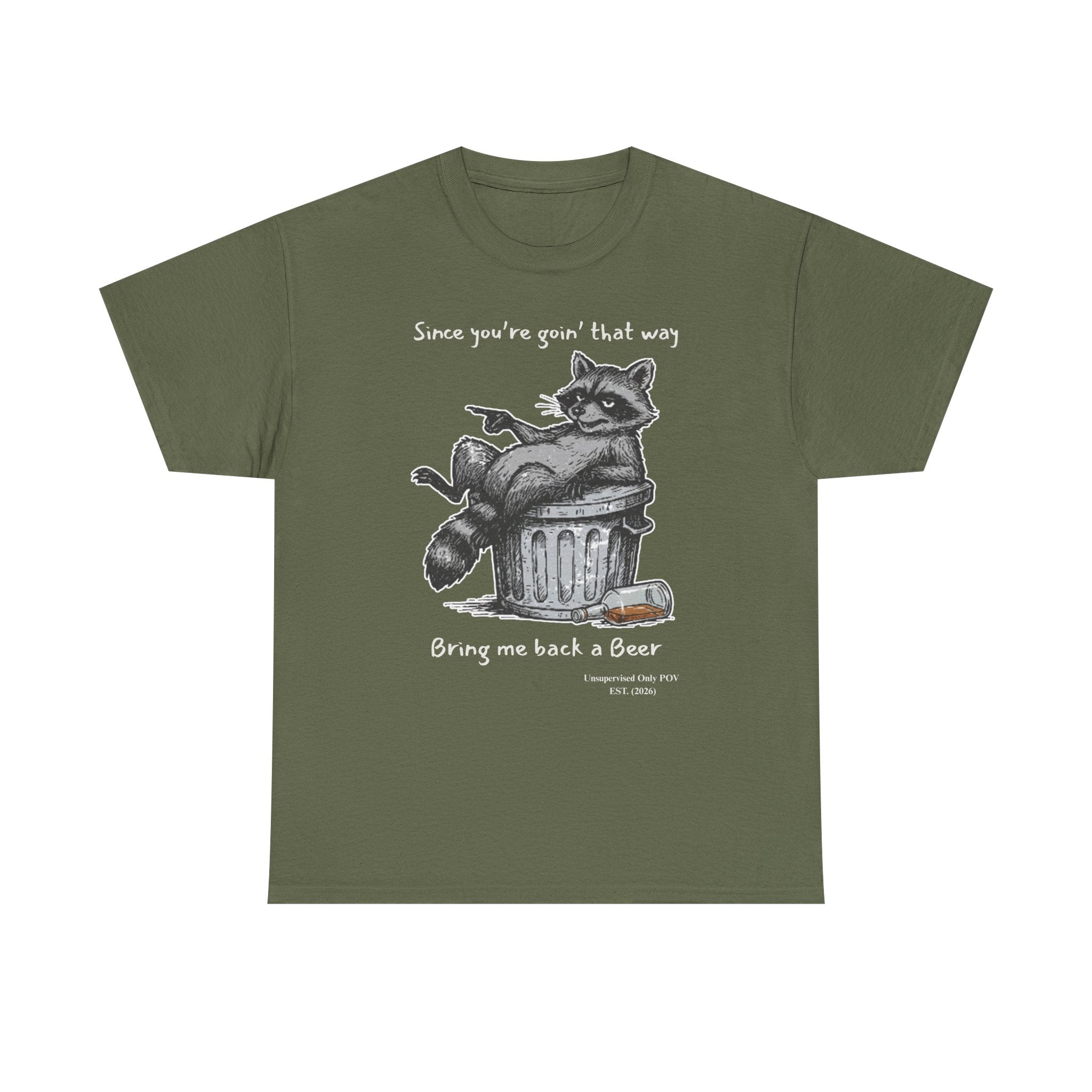 Funny Raccoon T-Shirt – Weekend Mistakes Unsupervised POV Garbage Can Humor – Custom Year