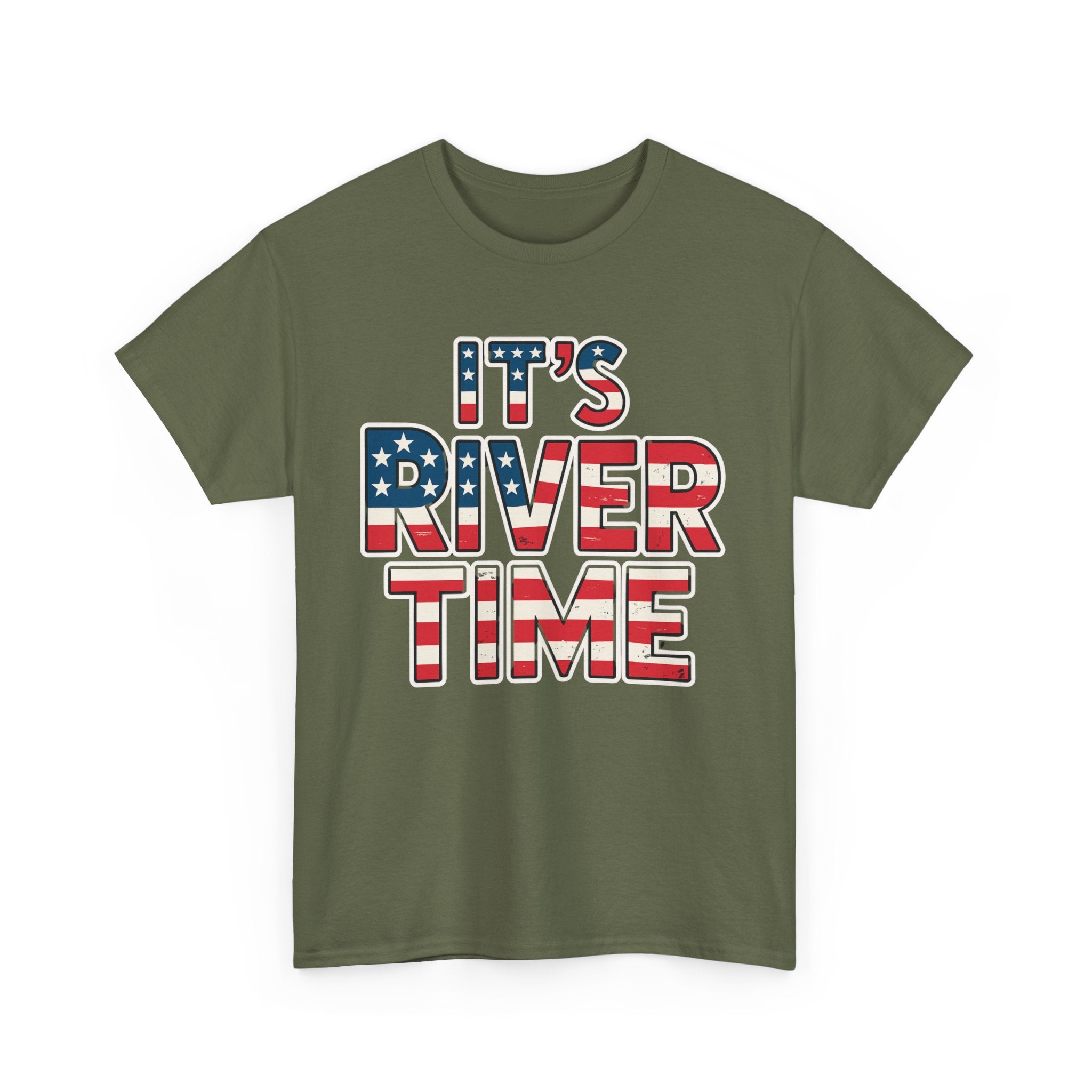It's River Time, Custom Year, Perfect for Independence Day, Summer Parties, Outdoor Adventures, River Lovers, Casual Wear