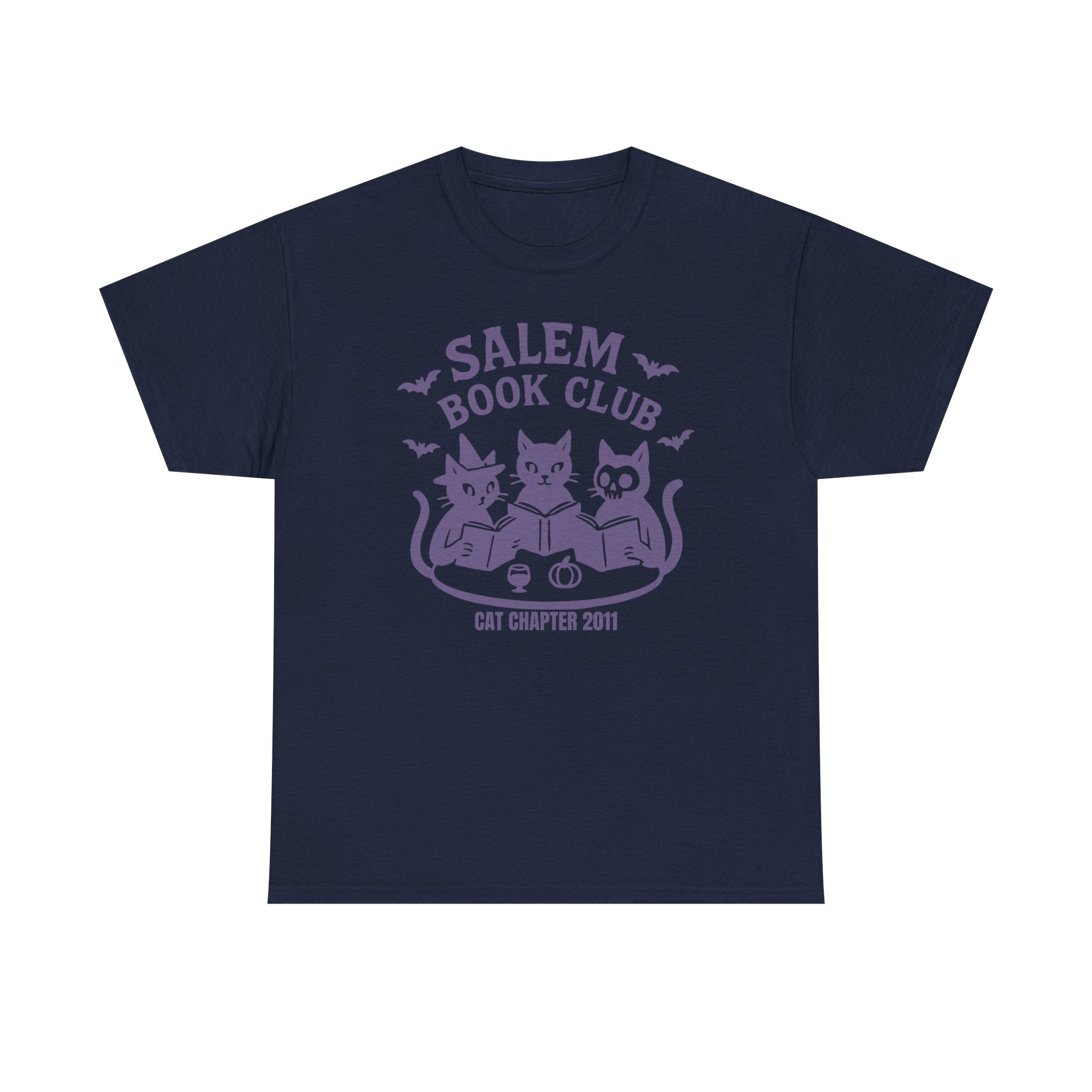 Graphic Cat Tee - Salem Book Club - Custom Name and Est Year - Gift for Bookworm