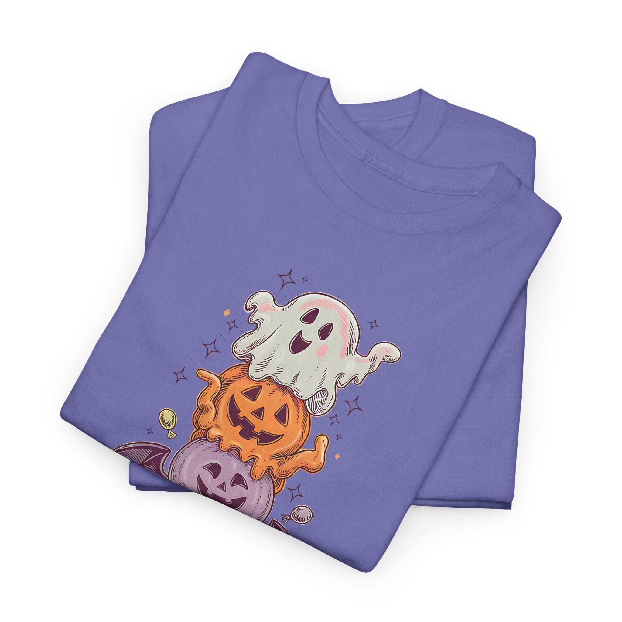 Halloween Ghostly Ice Cream Unisex Tee, Spooky Shirt, Fall Apparel, Trick-or-Treat Outfit, Haunted House Party Wear