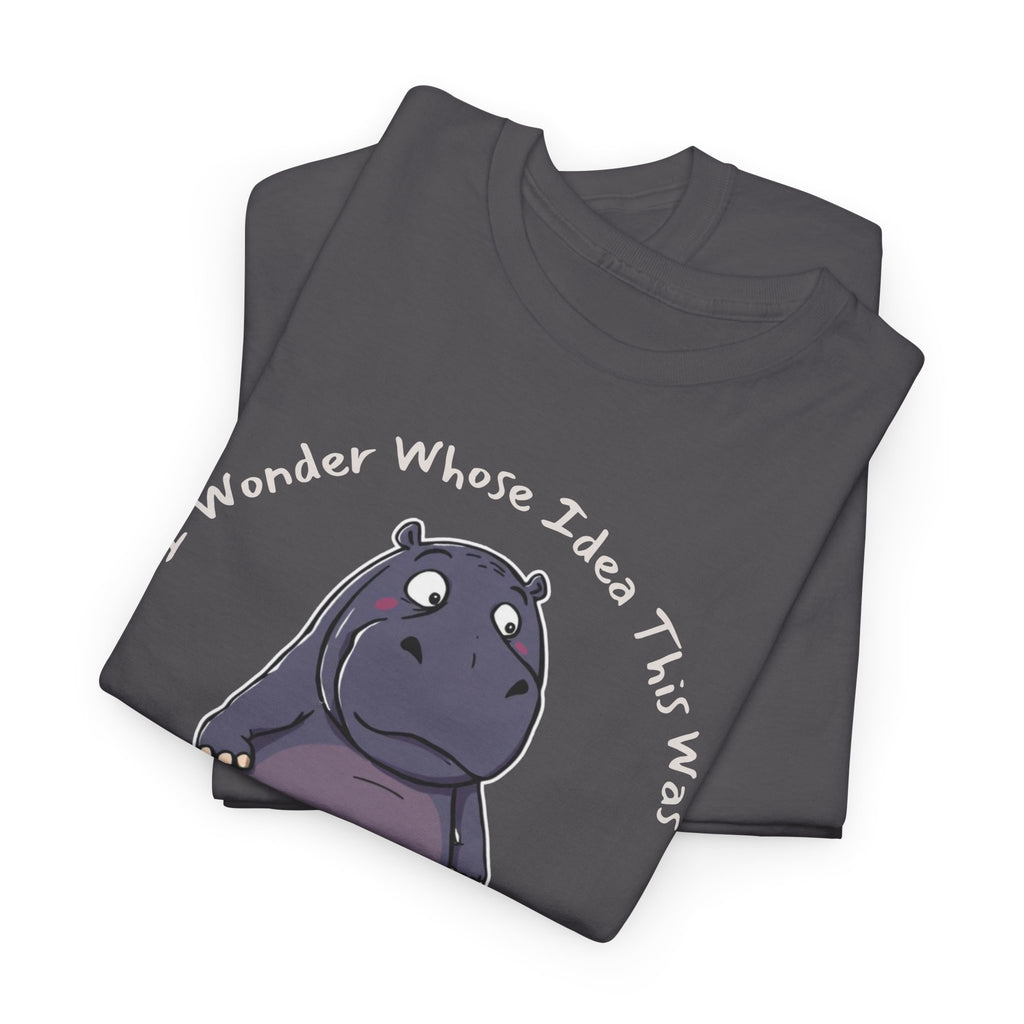 Funny Hippo T-Shirt – Weekend Mistake Graphic Tee for Adults Who Should Know Better