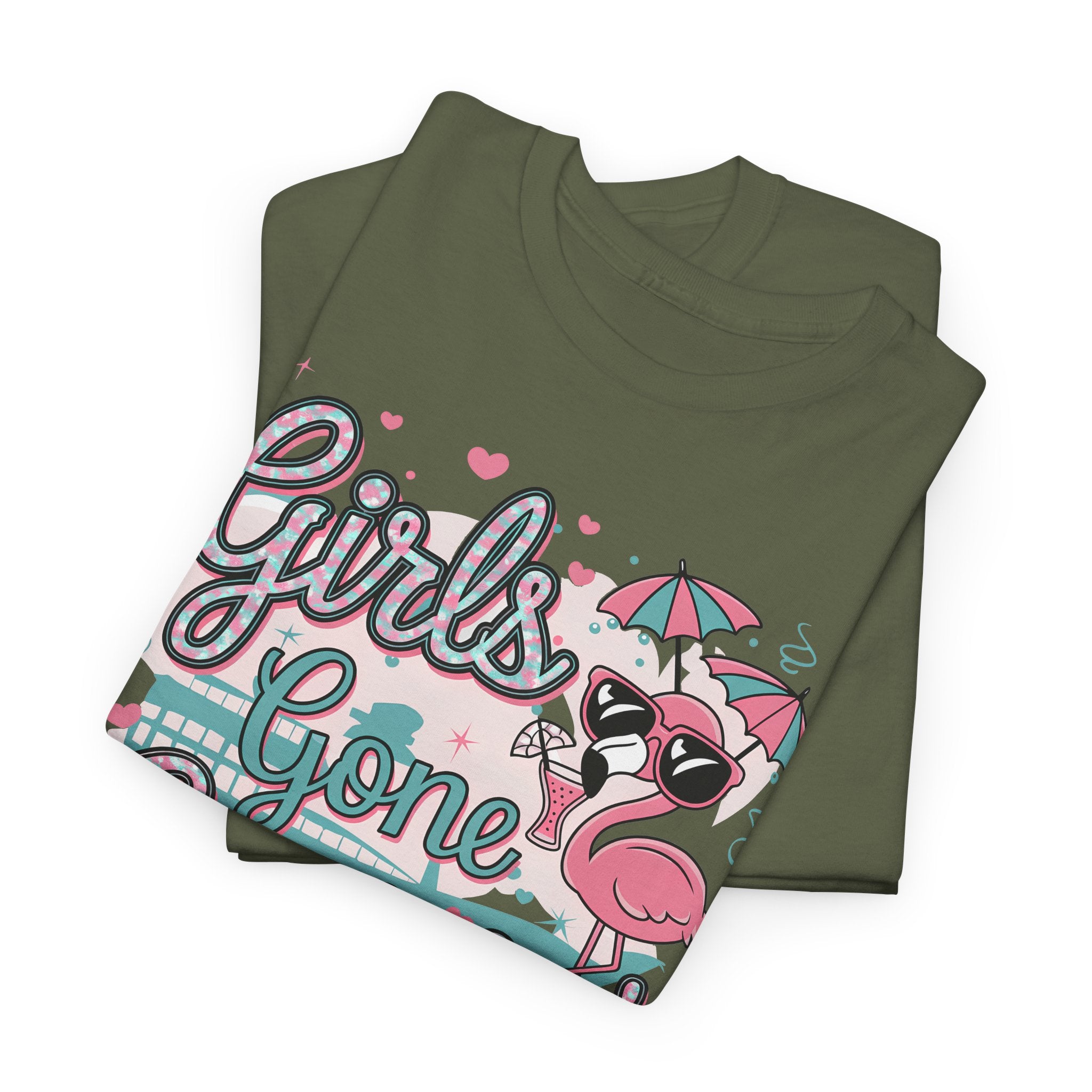Girls Gone Cruisin’ T-Shirt – Fun Cruise Group Shirt with Custom Year - Fun Summer Shirt, Beach Bonfire Top, Gift for Friends, Vacation Wear, Casual Style