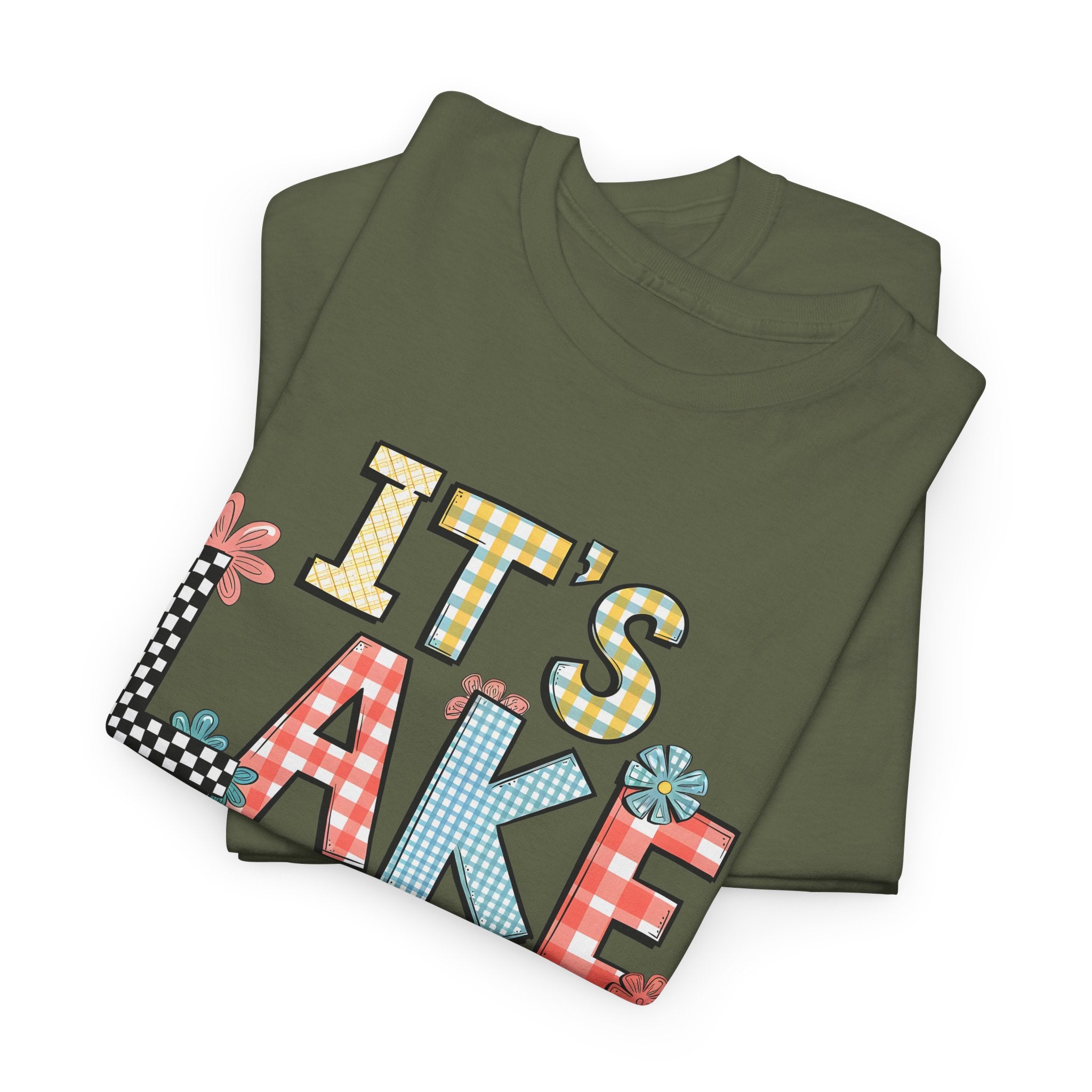 Lake Time Unisex Heavy Cotton Tee, Summer Vacation Shirt, Casual Lakewear, Outdoor Adventure T-Shirt, Gift for Lake Lovers