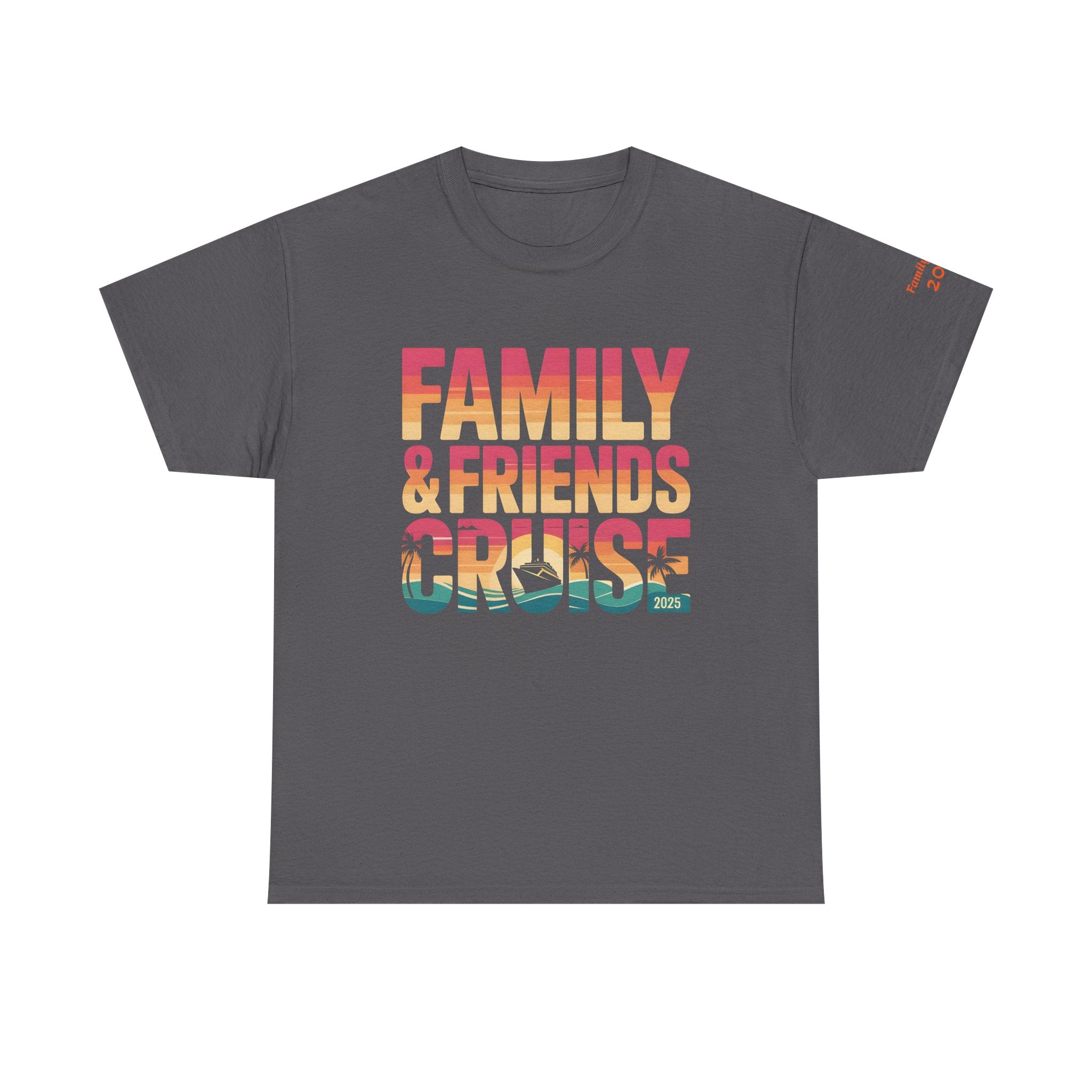 Family & Friends Cruise Unisex Tee - Perfect for Group Gatherings, Vacations, Wearable Memories, Travel, Summer Fun!