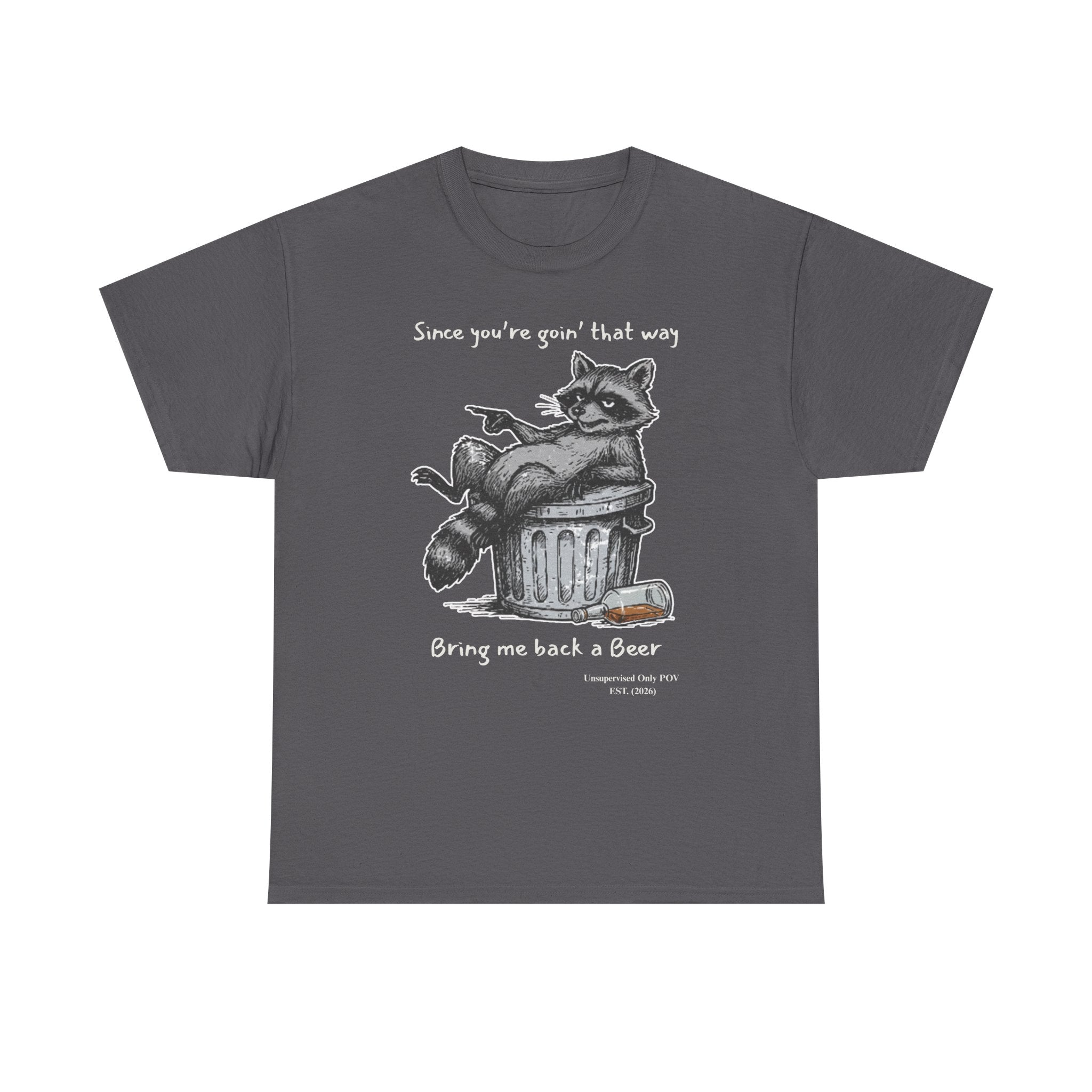 Funny Raccoon T-Shirt – Weekend Mistakes POV Garbage Can Humor – Custom Year