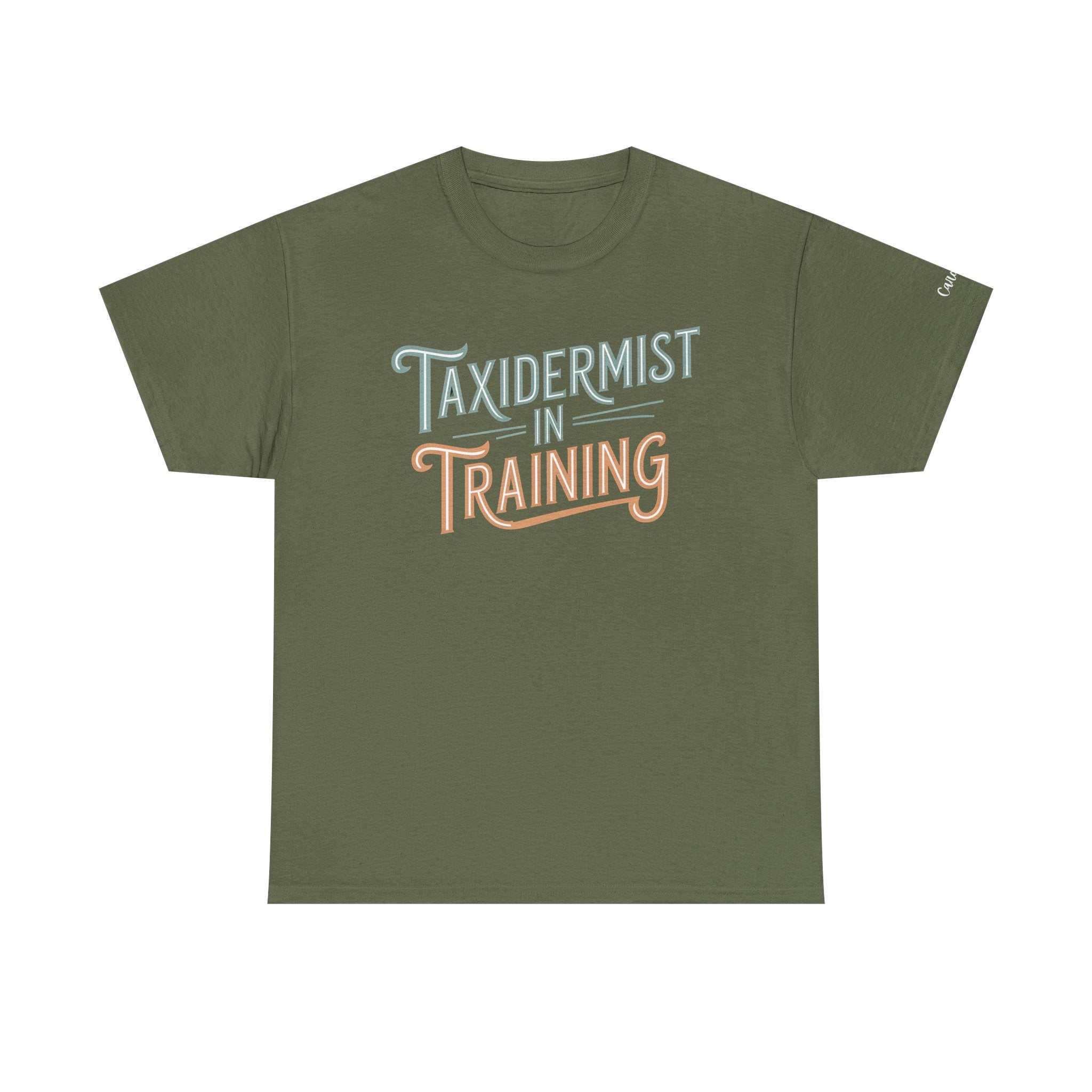 Taxidermist in Training Personalized T-Shirt, custom sleeve, name or date, Tee for Aspiring Taxidermists