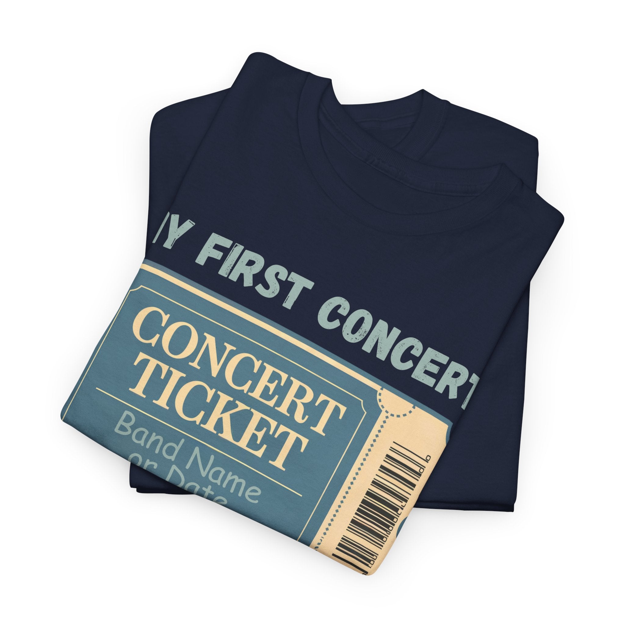 Personalized First Concert Tee, Custom Band Name, Date Shirt, Sleeve Personalization, Music Lover Gift, Concert