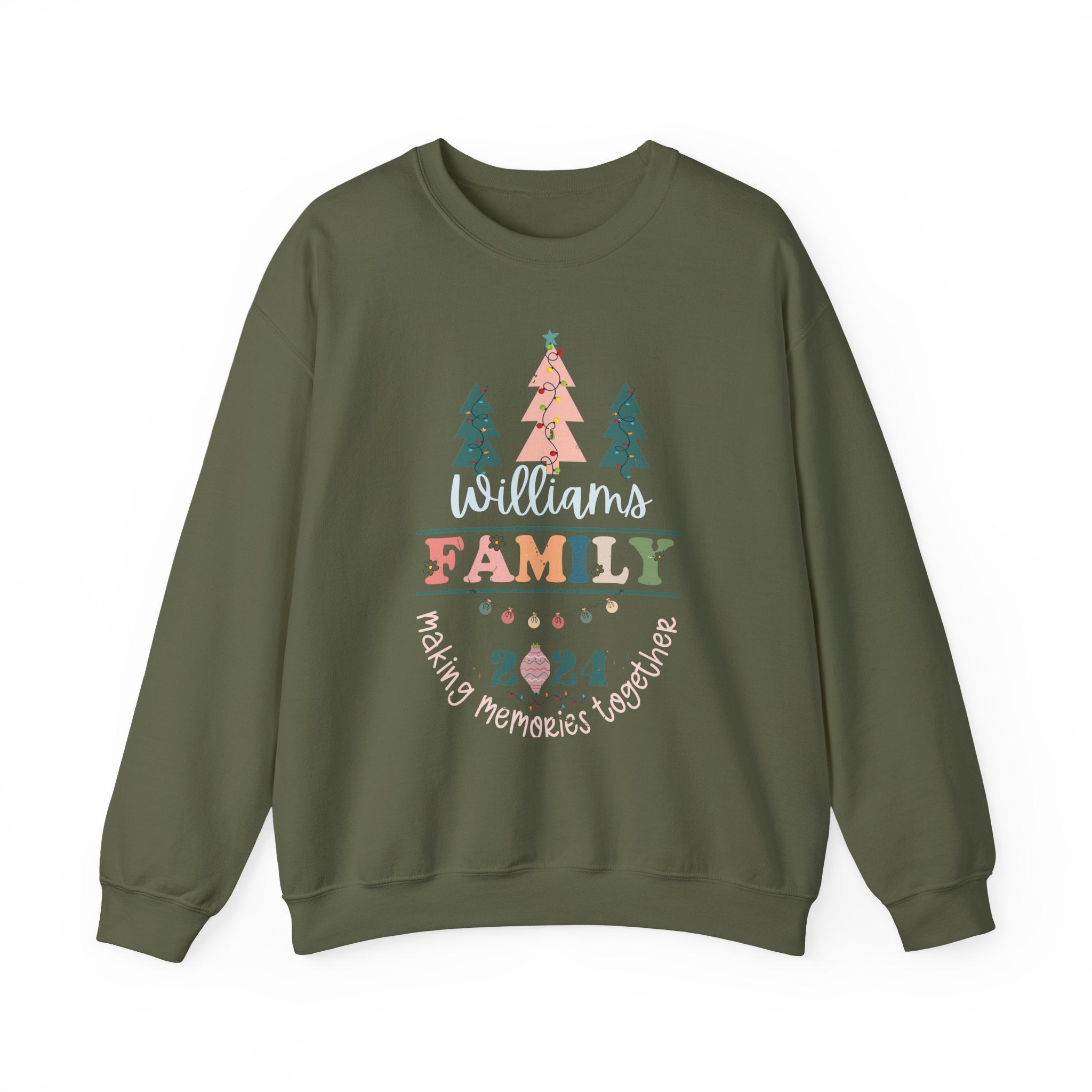 Personalized Making Memories Family Christmas 2024 Custom Xmas Family Last Name & Year Xmas Family Name, Christmas Party Pics
