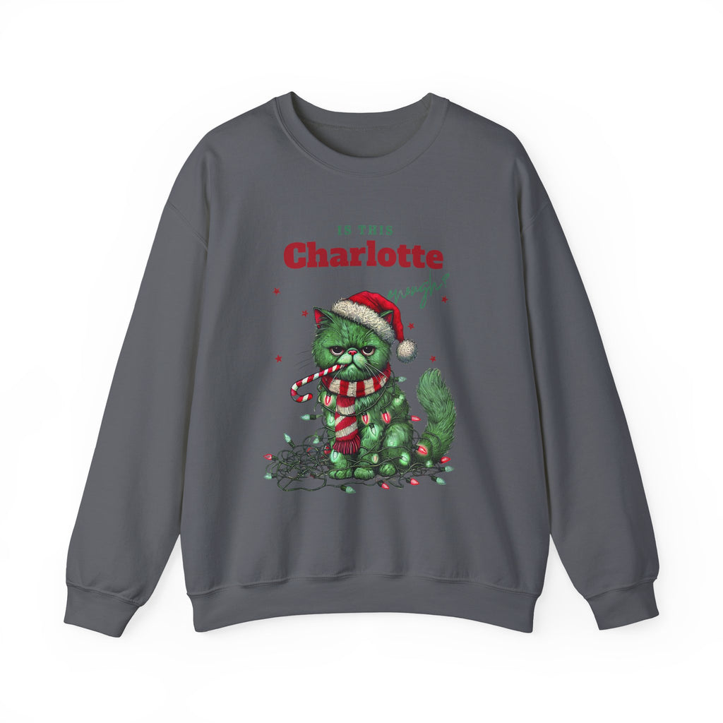 Is This "NAME" Enough? Custom Funny Christmas Cat Design KittenTangled Lights Xmas Gift for Cat Lovers, Kitty Seasonal Humor