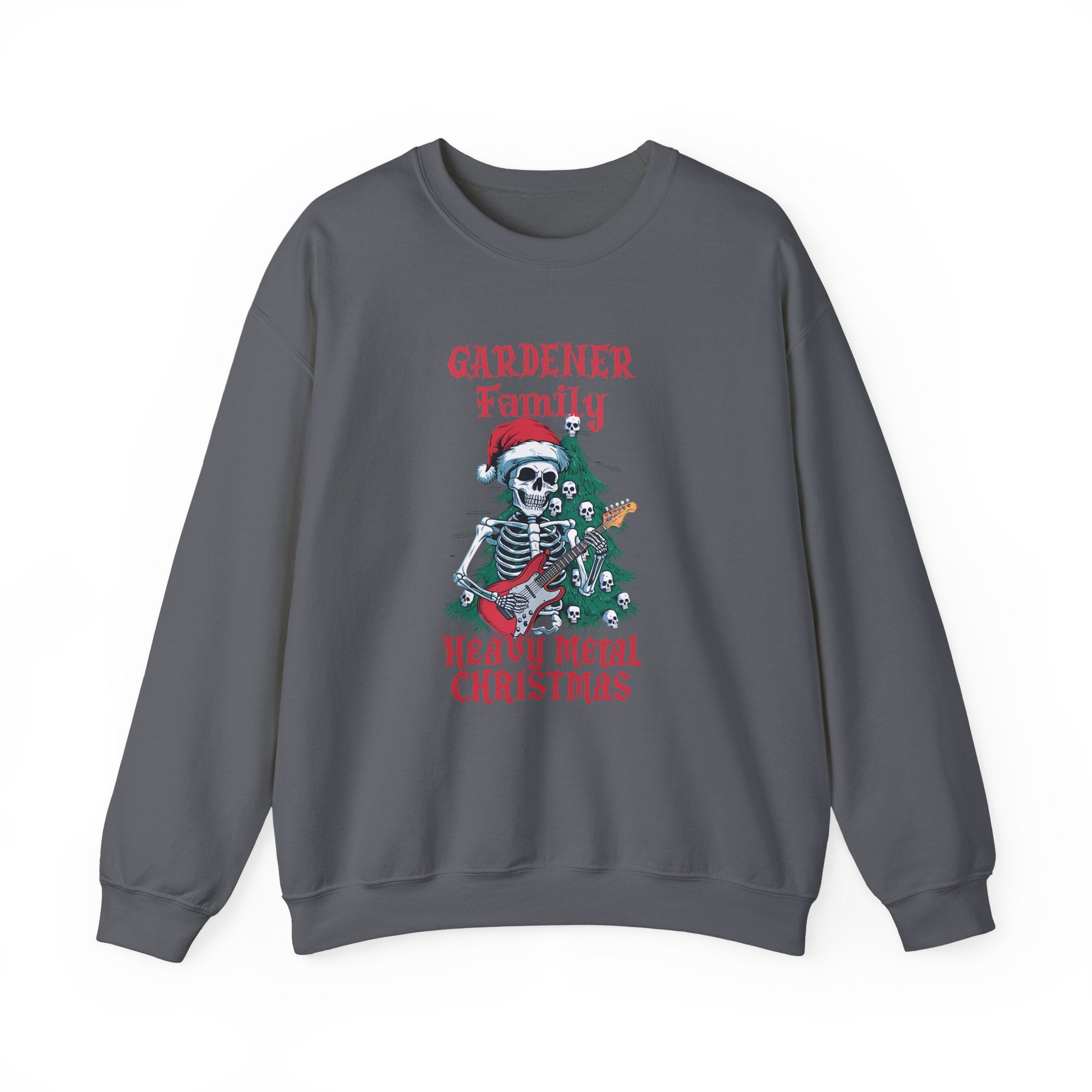 Heavy Metal Family Christmas Custom Xmas Family Last Name Xmas Family Name, Family Party, Photo Shoot Funny Skeleton Guitar