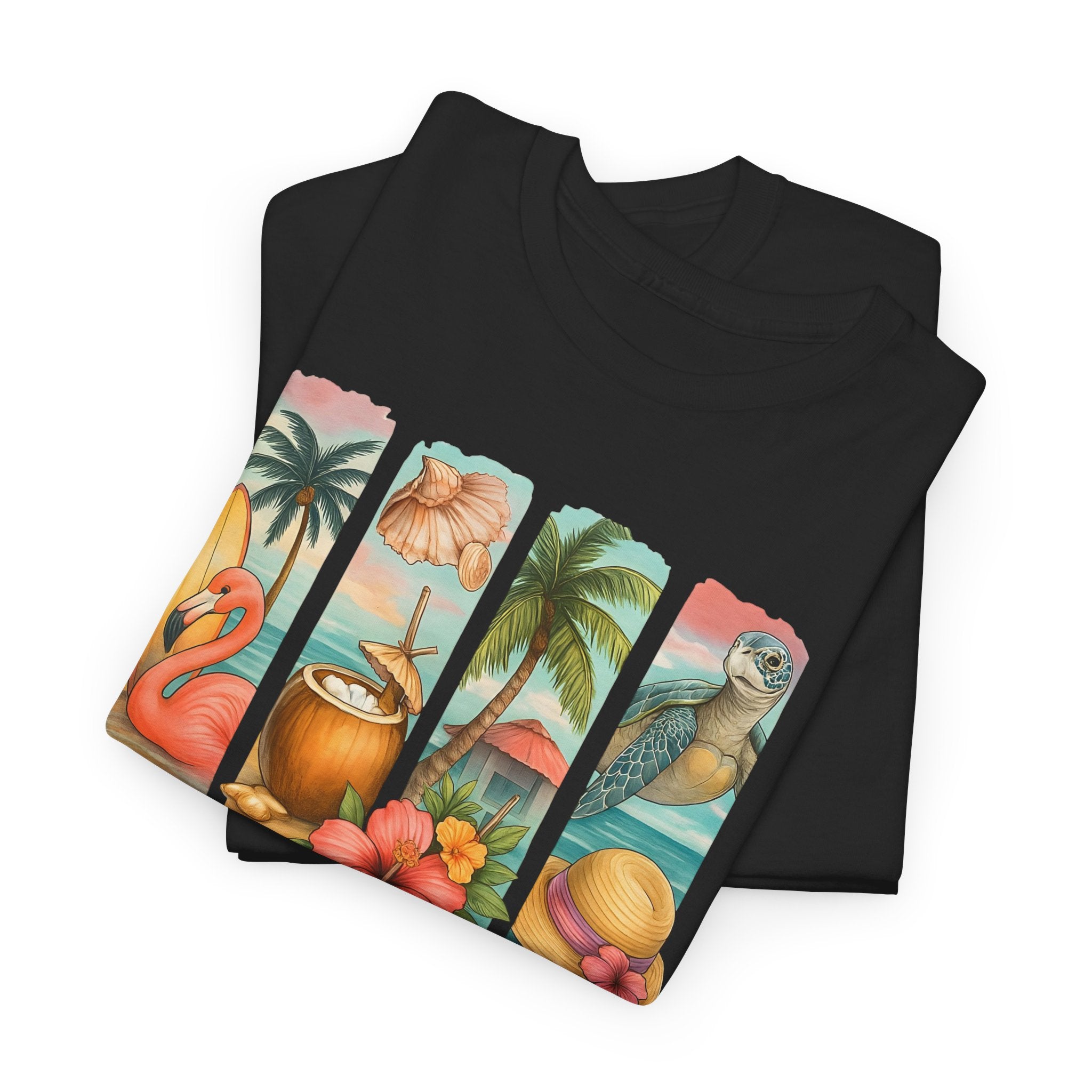 Beach Life Unisex Heavy Cotton Tee, Casual Summer Shirt, Beach Vibes Tee, Vacation Apparel, Gift for Beach Lovers