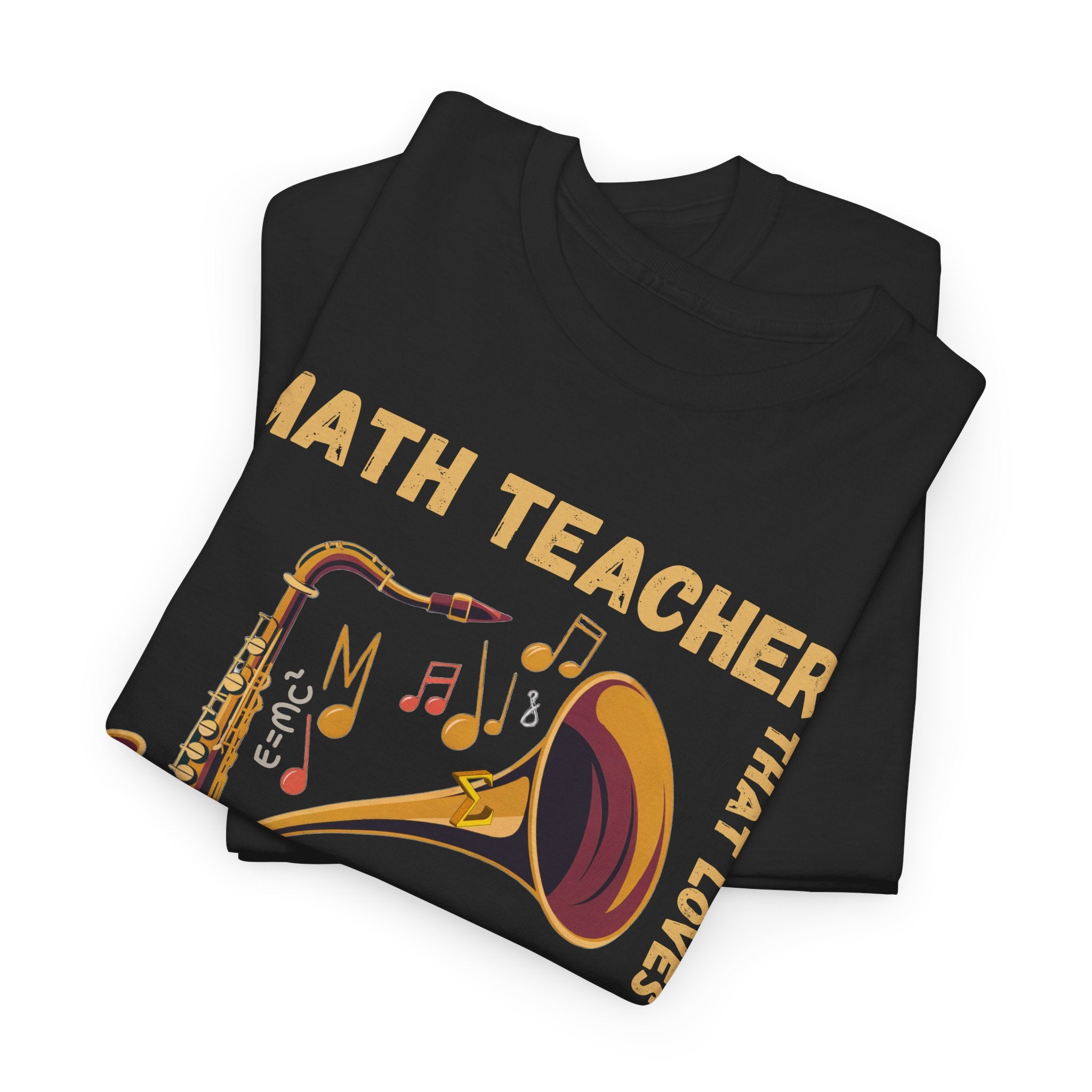 Math Teacher That Loves Jazz Unisex Tee, Personalized Sleeve, Customizable Shirt, Teacher Gift, Music Lover