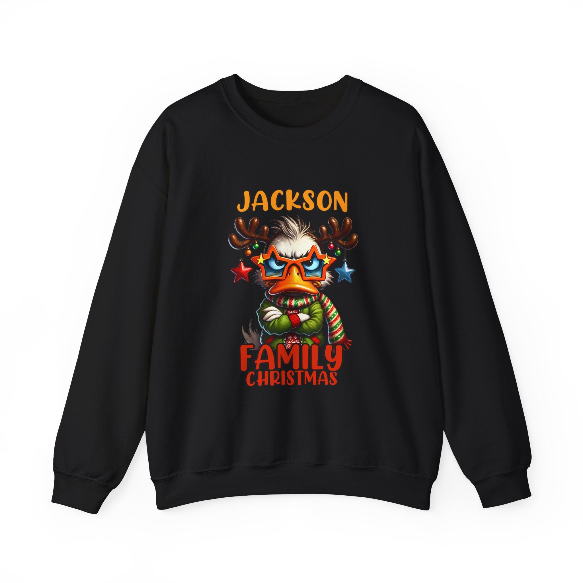 Personalized Family Christmas Grouchy Duck Custom Xmas Family Last Name Xmas Family Name, Family Xmas Shirt ,Christmas Party